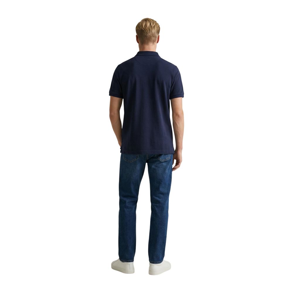 Gant Blue Cotton Polo Shirt