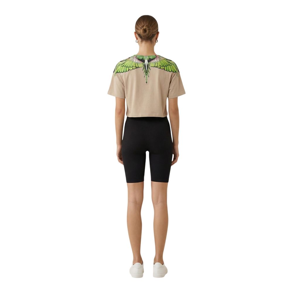 County of Milan Beige Cotton T-Shirt