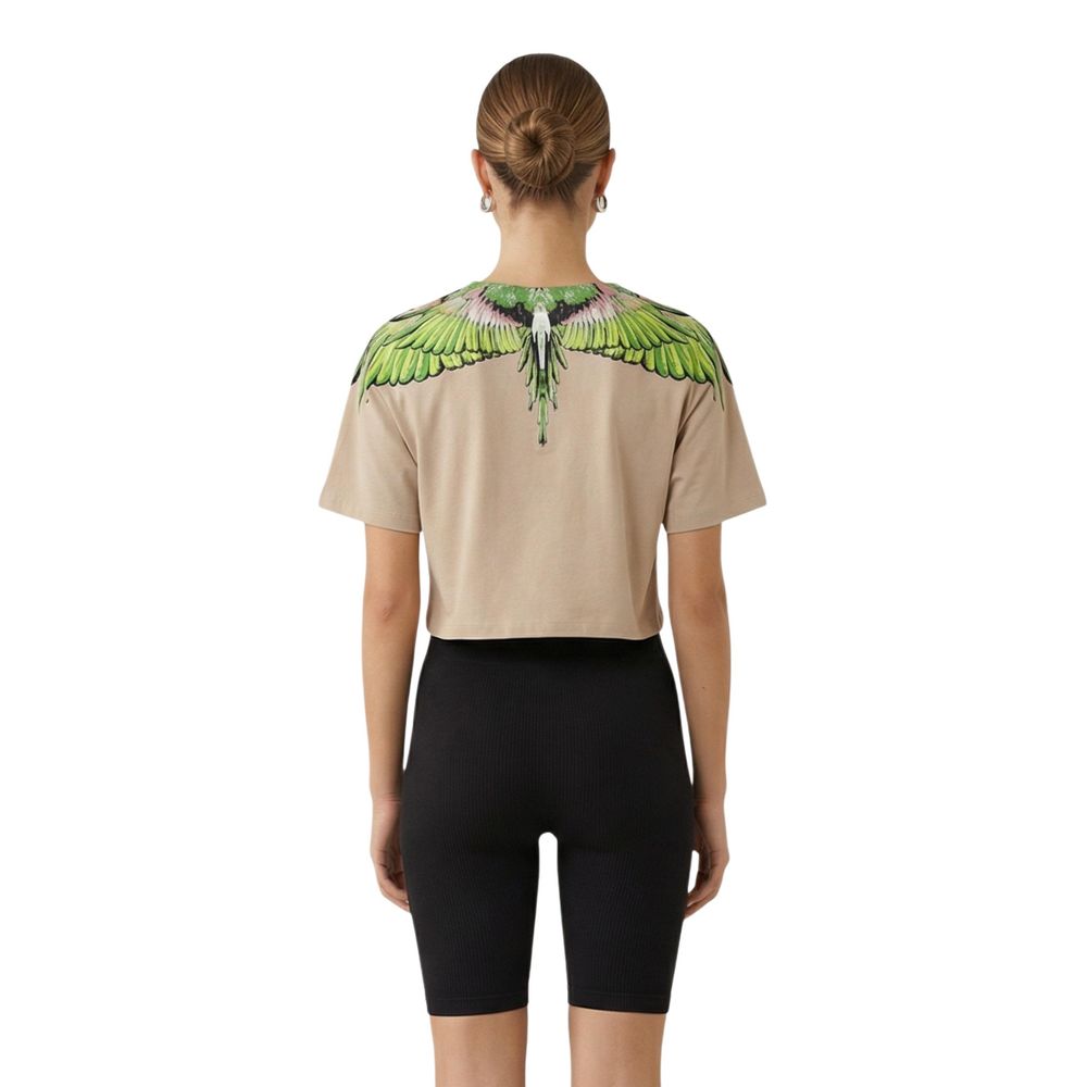County of Milan Beige Cotton T-Shirt