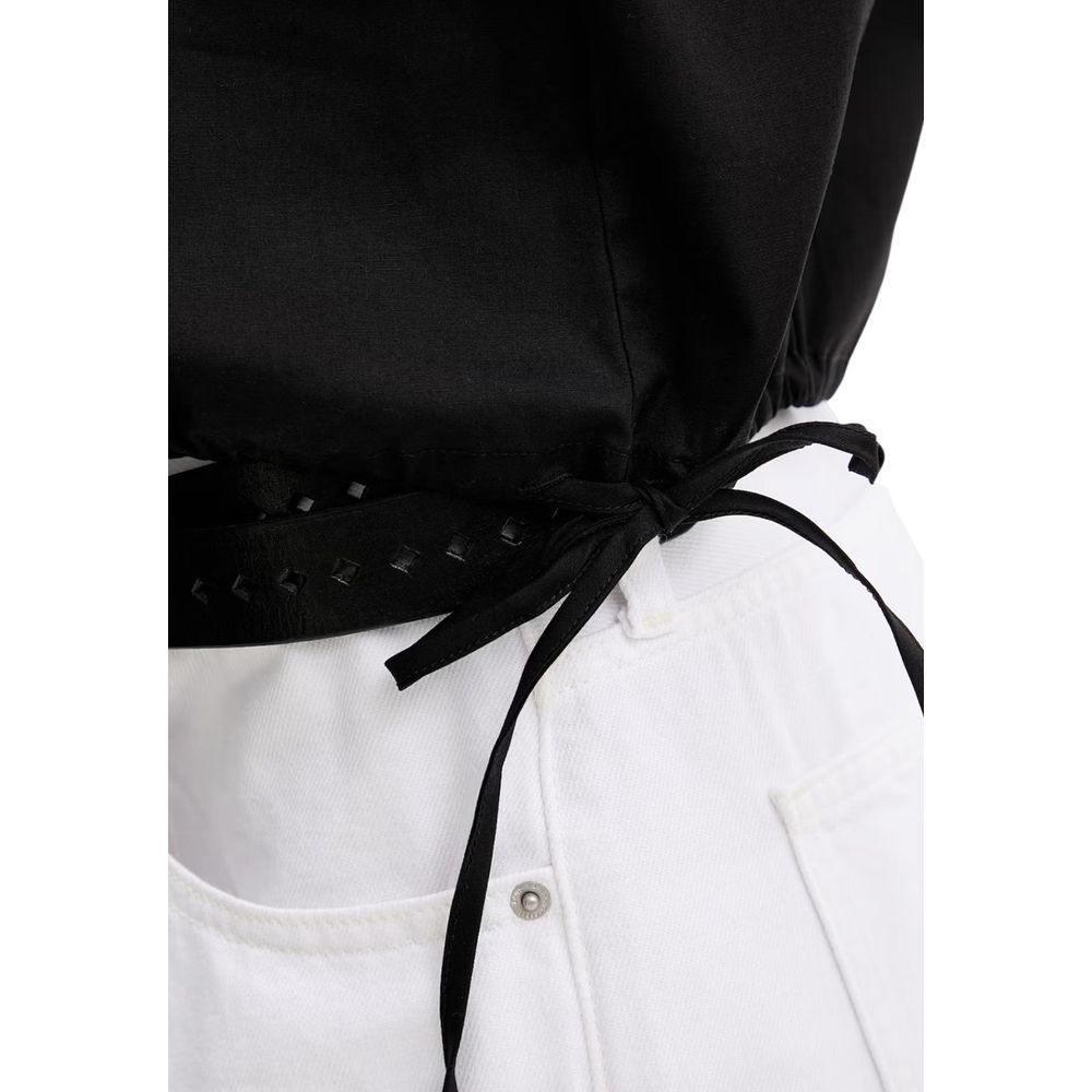 Karl Lagerfeld Black Cotton Shortsleeve Shirt
