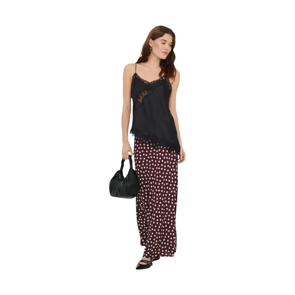 Jacqueline De Yong Black Polyester Tank Tops