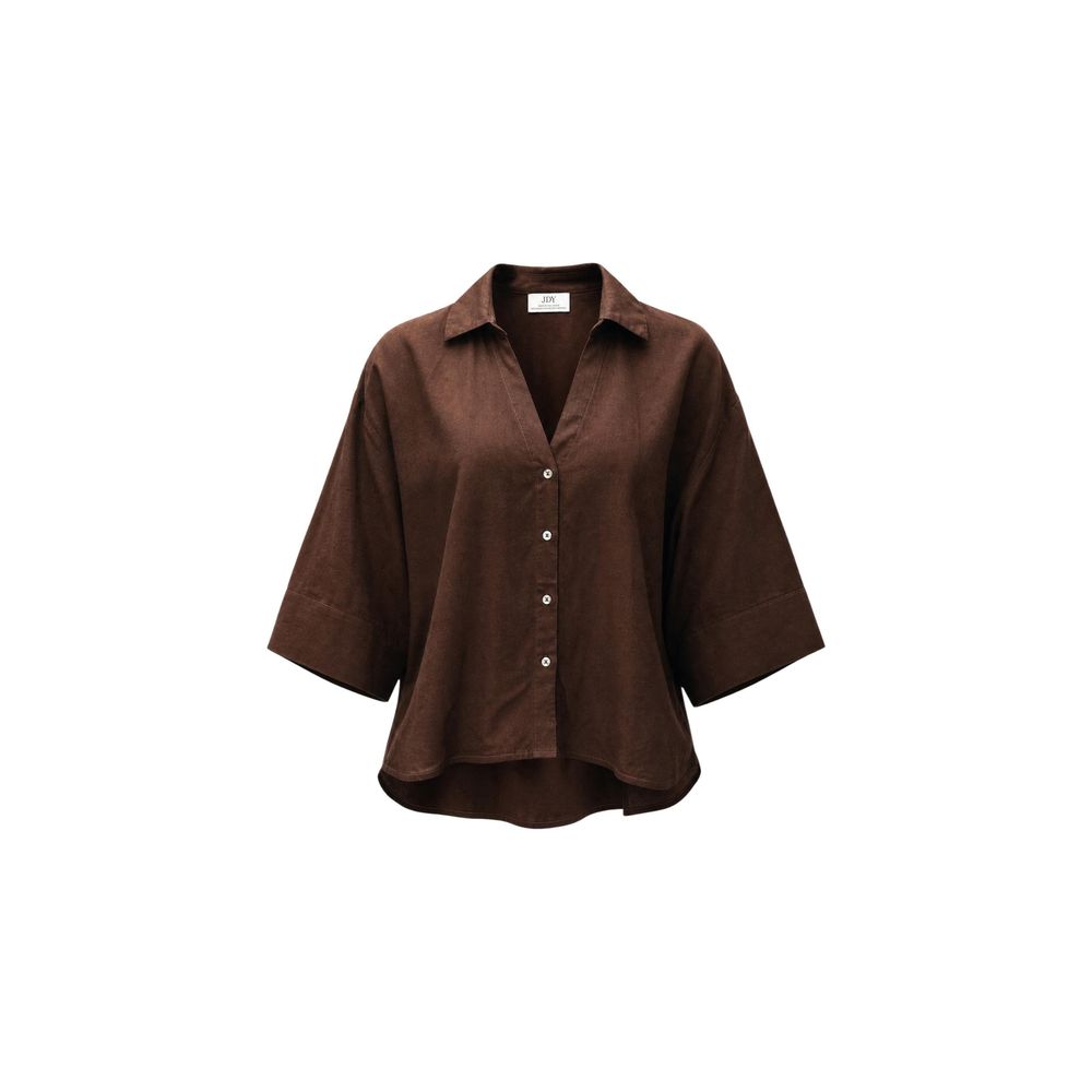Jacqueline De Yong Brown Viscose Blouse