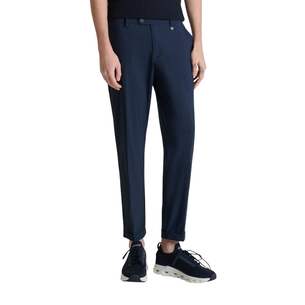 Antony Morato Blue Polyamide Dress Pants