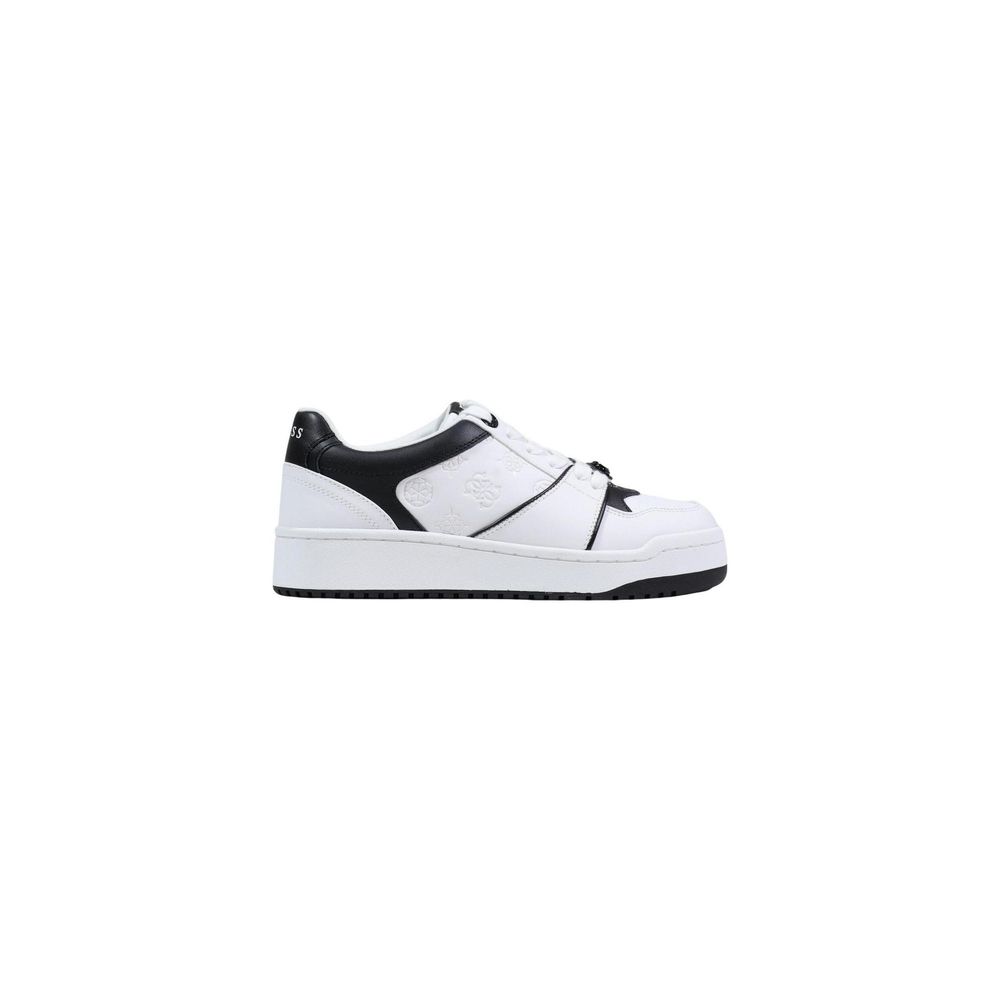Guess Black And White Polyethylene Low Top Sneakers