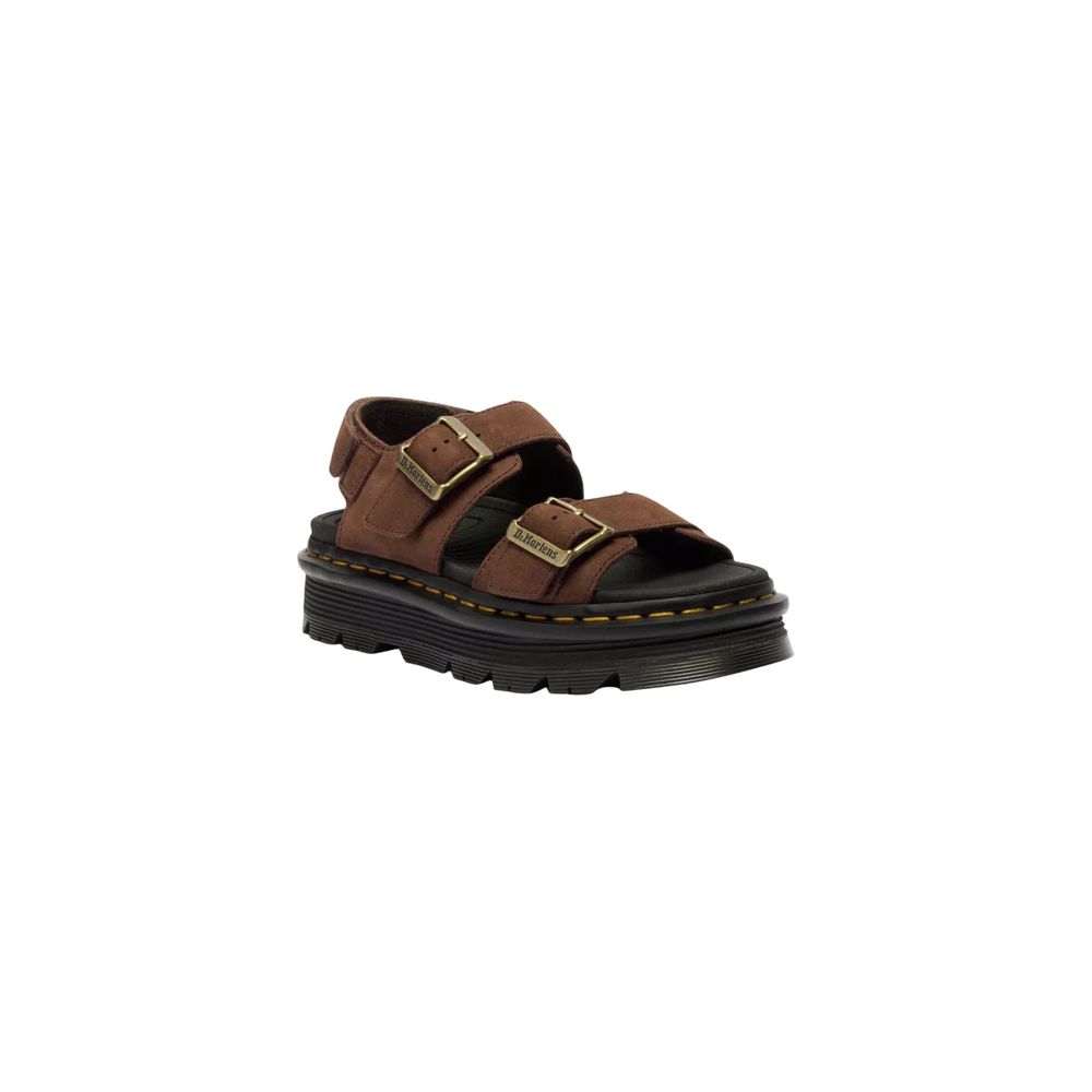 Dr. Martens Brown Leather Platform Sandals