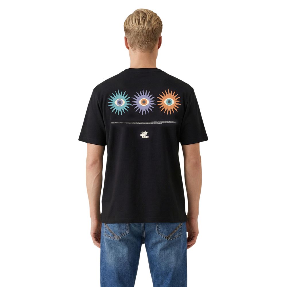 Only & Sons Black Organic Cotton T-Shirt