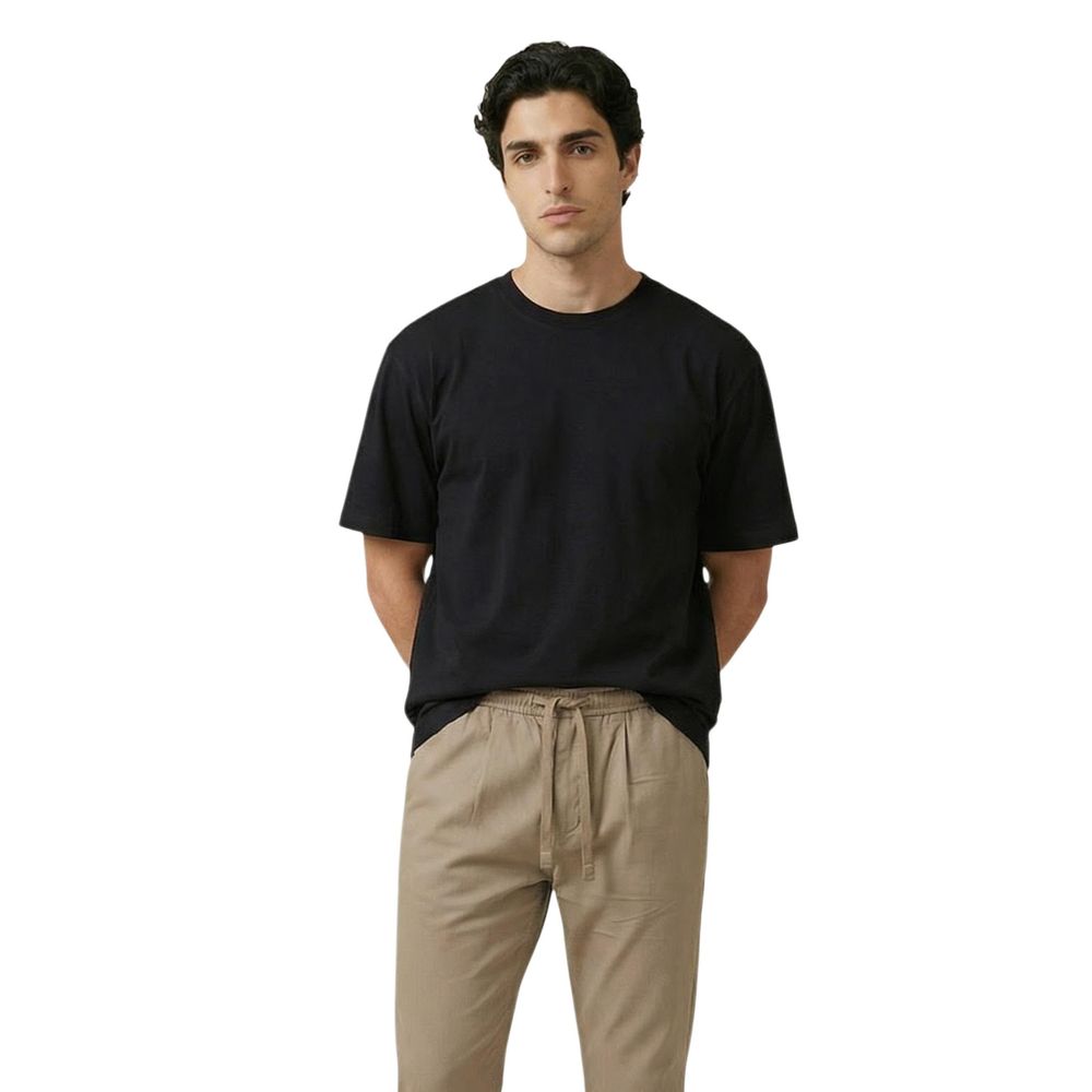 Gianni Lupo Black Cotton T-Shirt