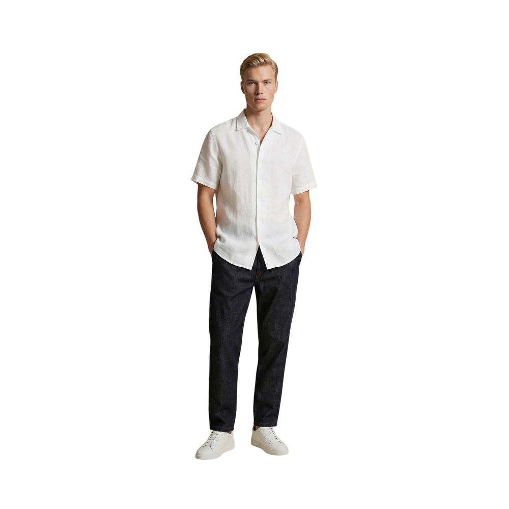 Gianni Lupo Blue Cotton Casual Pants