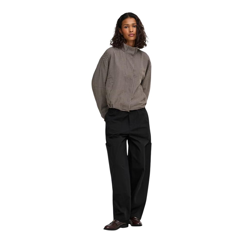 Jacqueline De Yong Black Cotton Cargo Pants