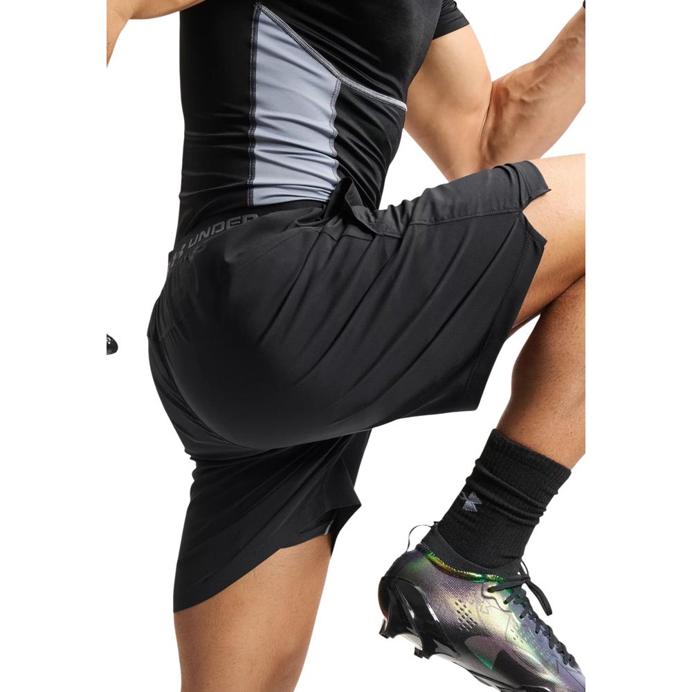 Under Armour Black And White Polyester Bermuda Shorts