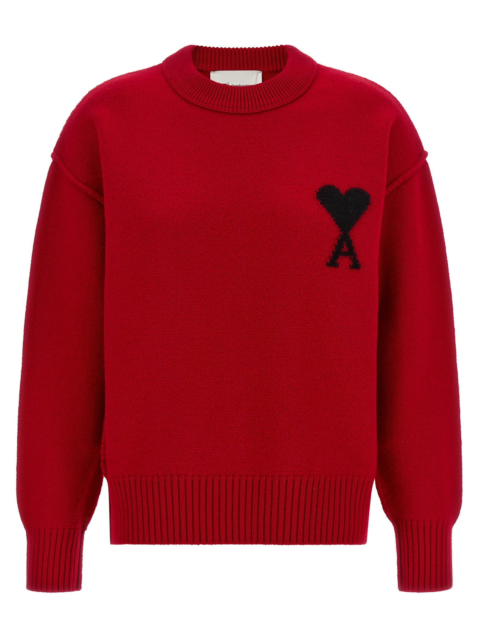 Ami Paris Red Wool Cardigan