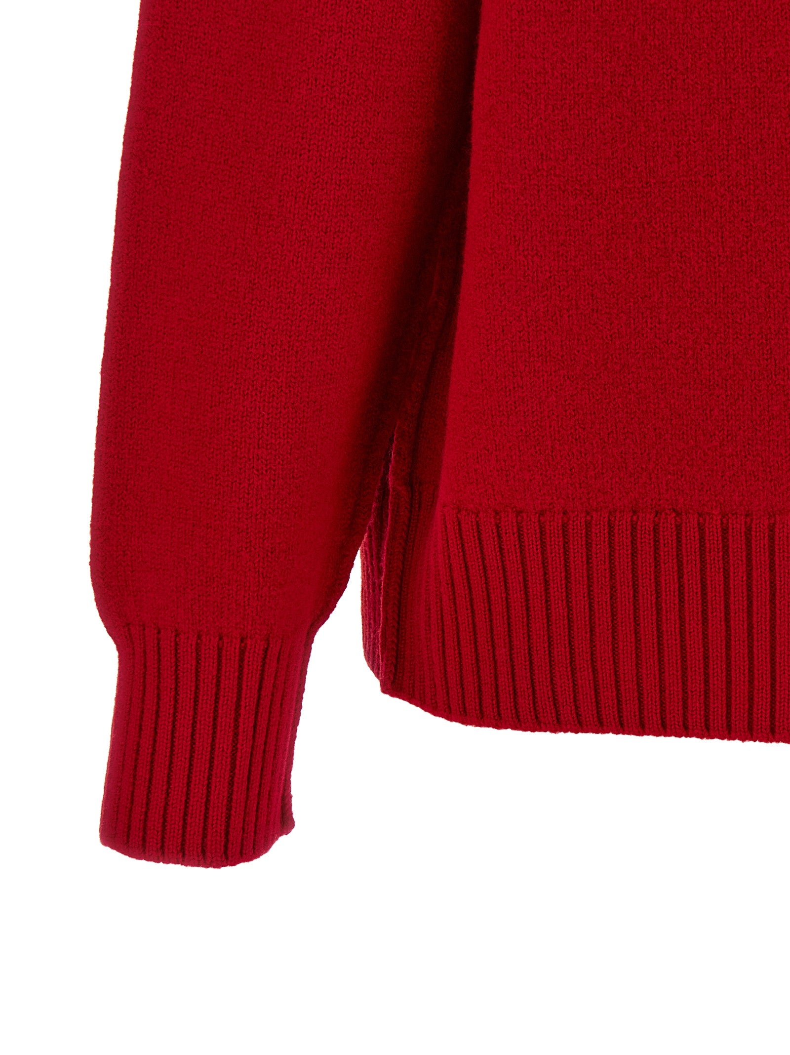 Ami Paris Red Wool Cardigan