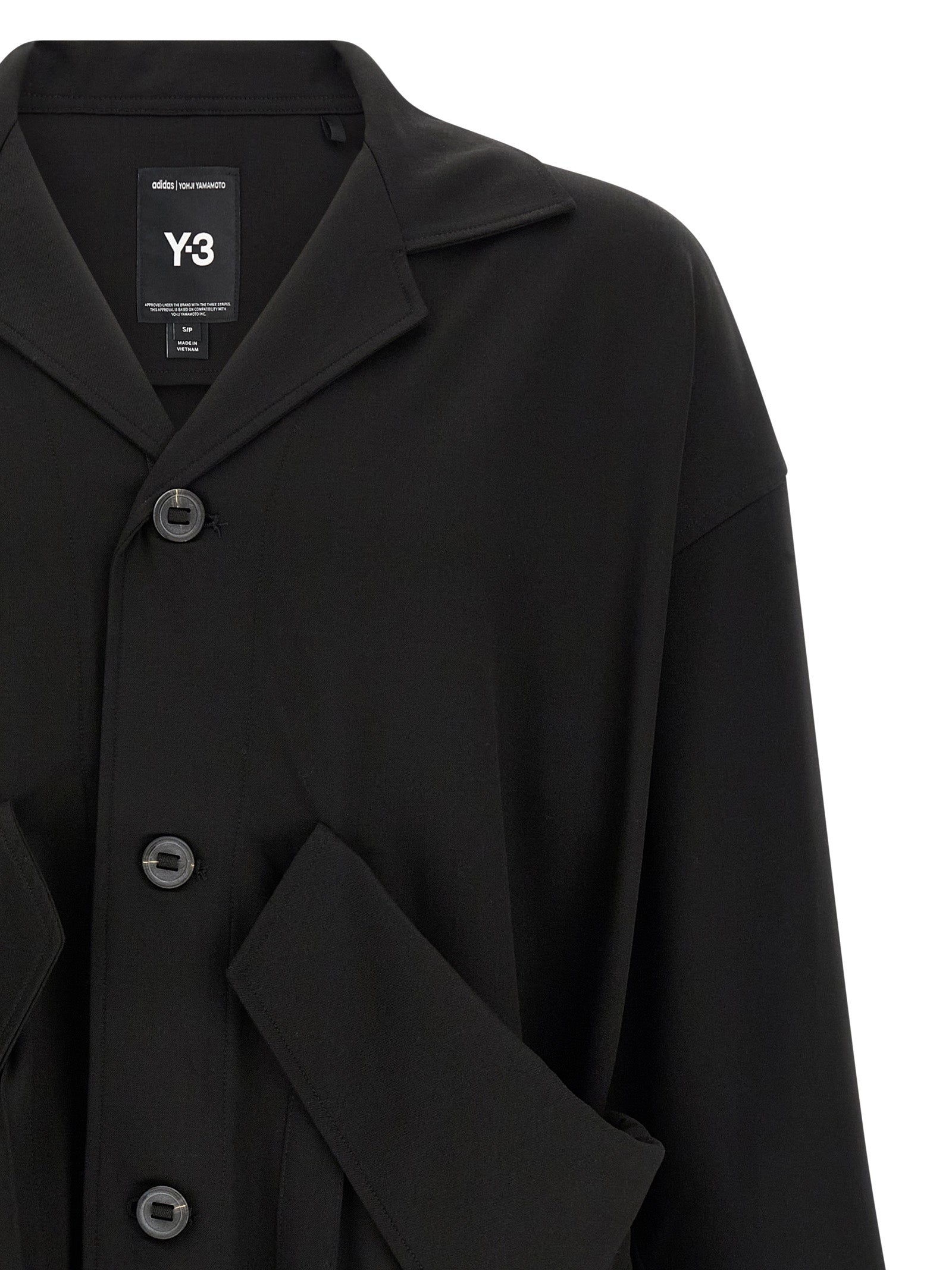 Y-3 Black Wool Blazer