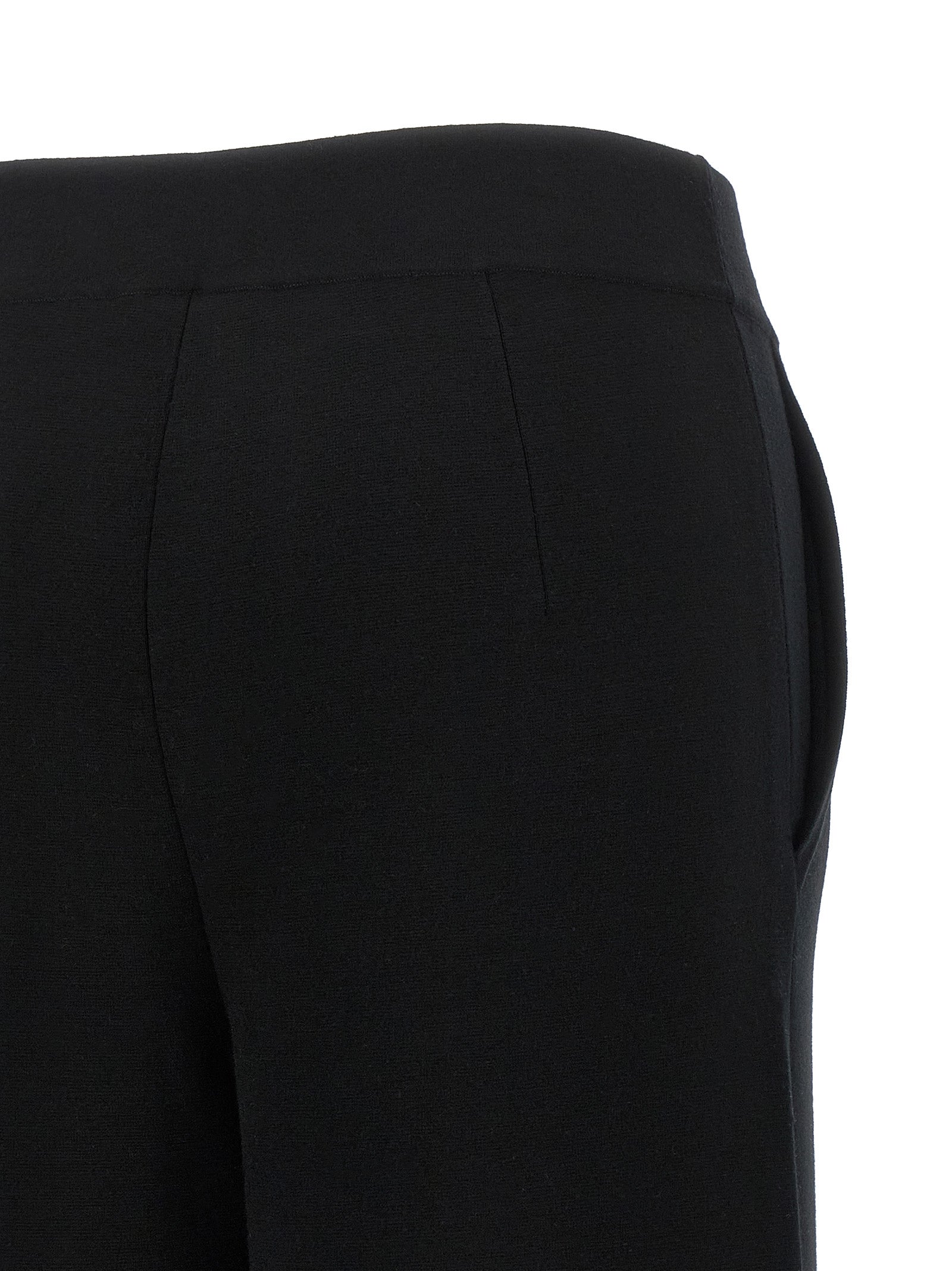 Max Mara Black Wool Casual Pants