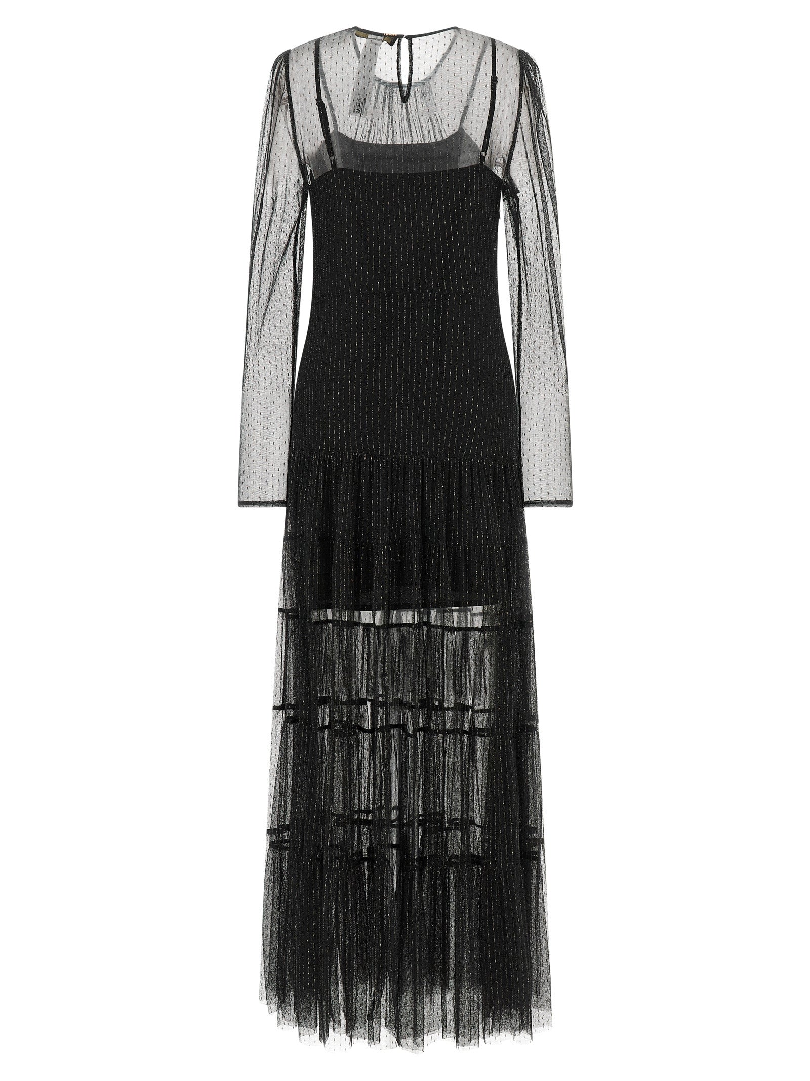 Twinset Black Polyamide Long Dress