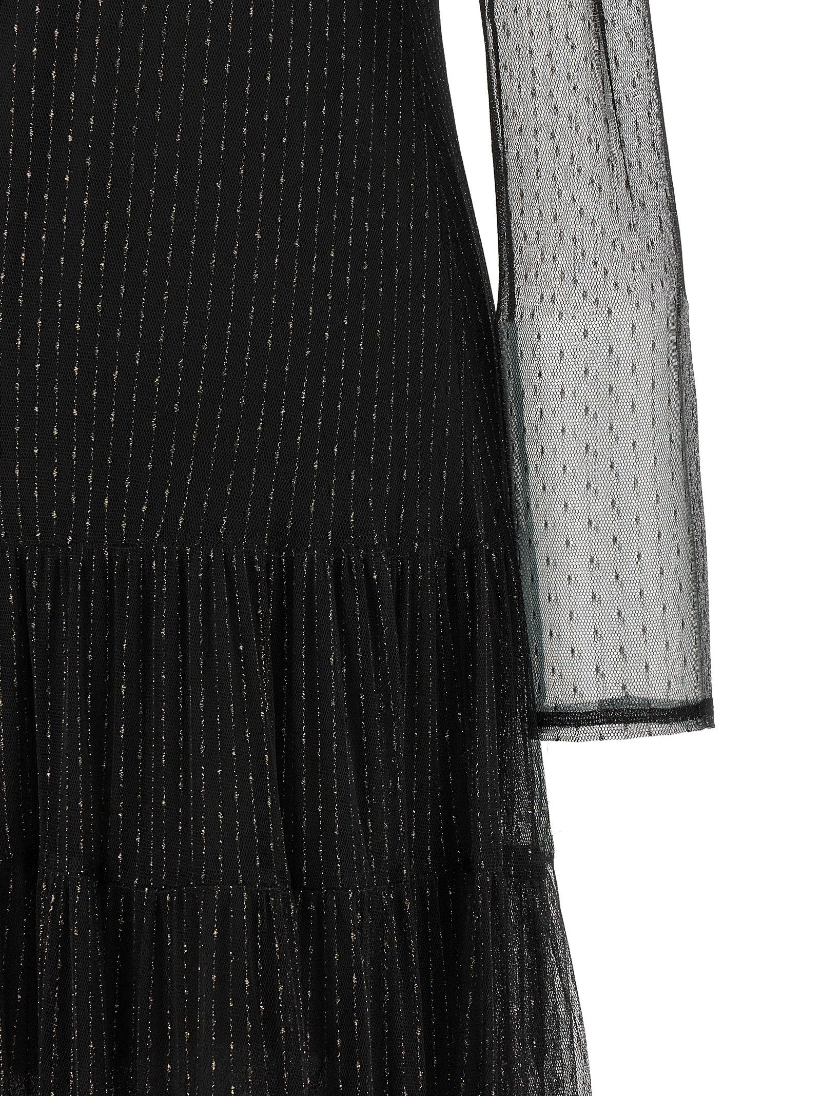Twinset Black Polyamide Long Dress