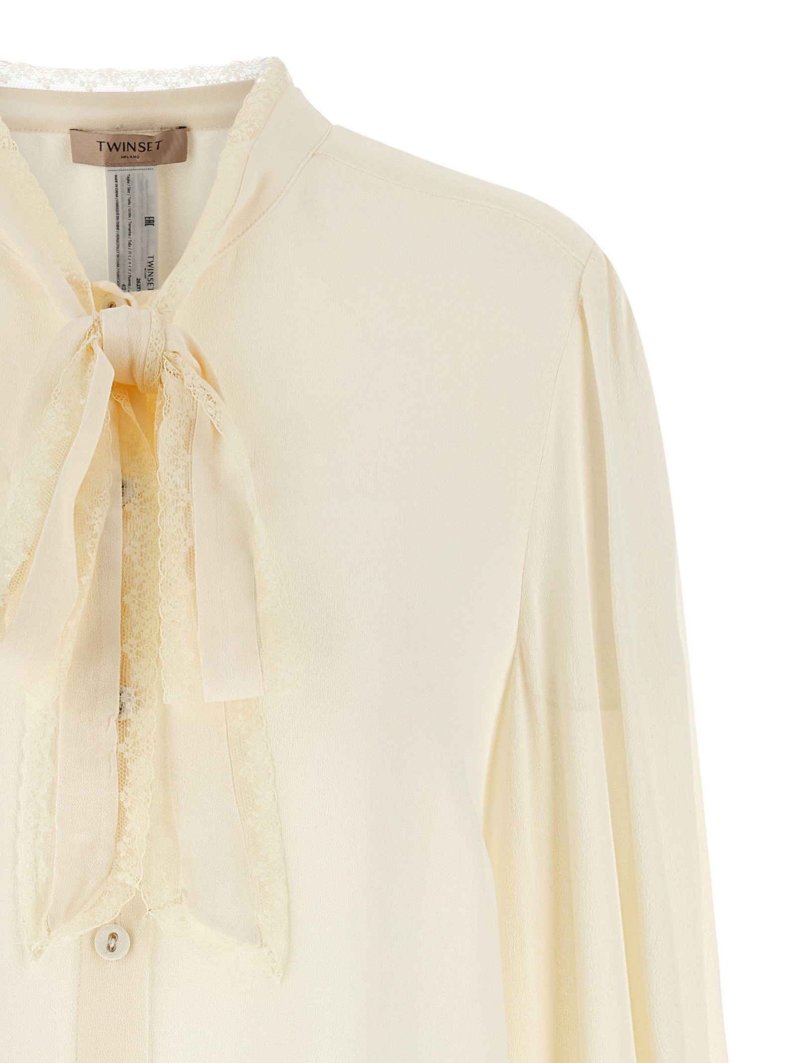 Twinset White Viscose Blouse