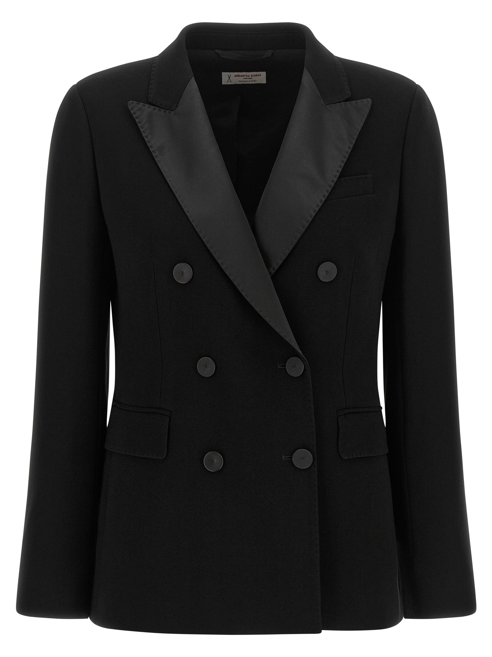 Alberto Biani Black Triacetate Blazer