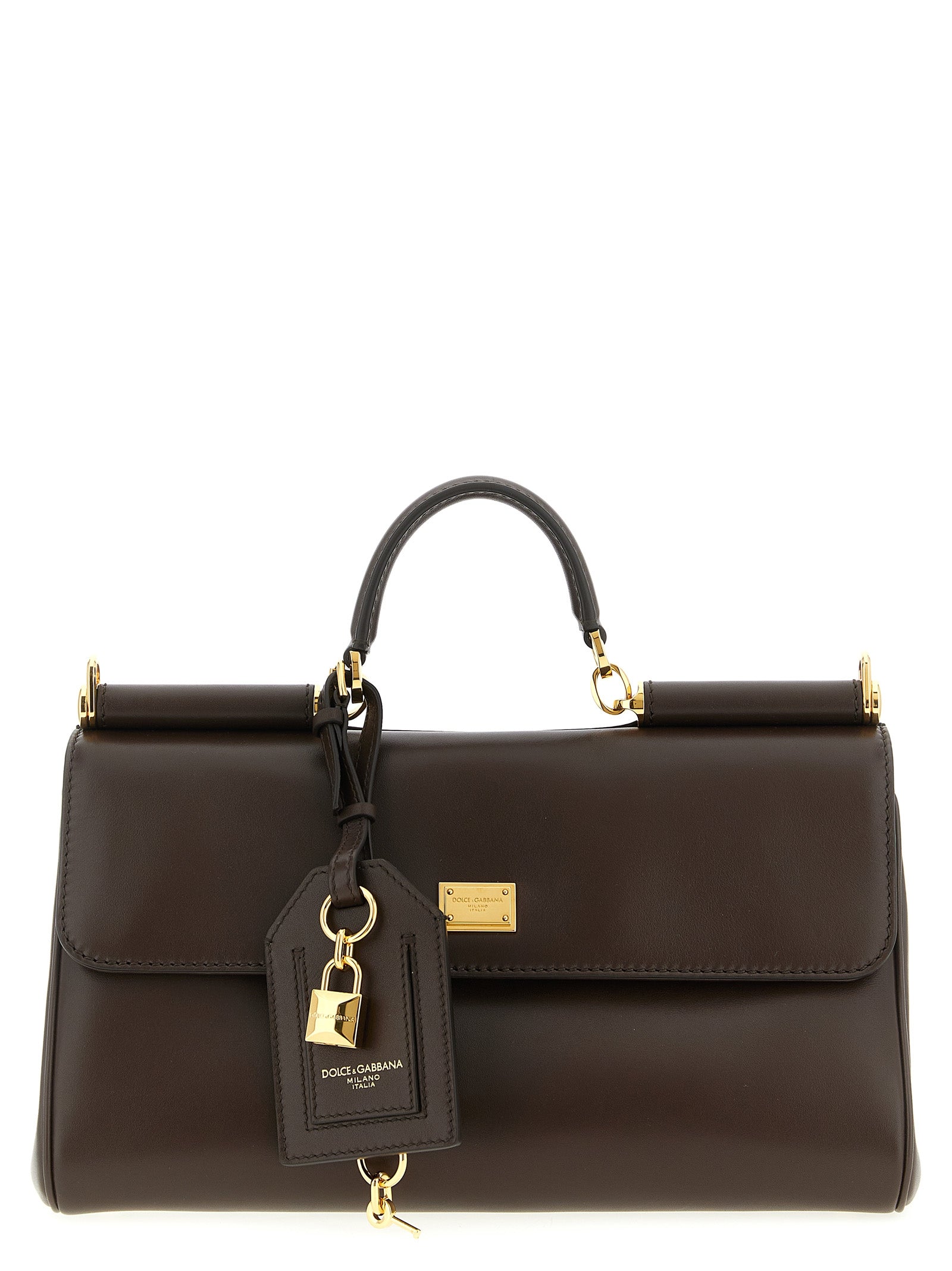 Dolce & Gabbana Brown Calfskin Crossbody Bag