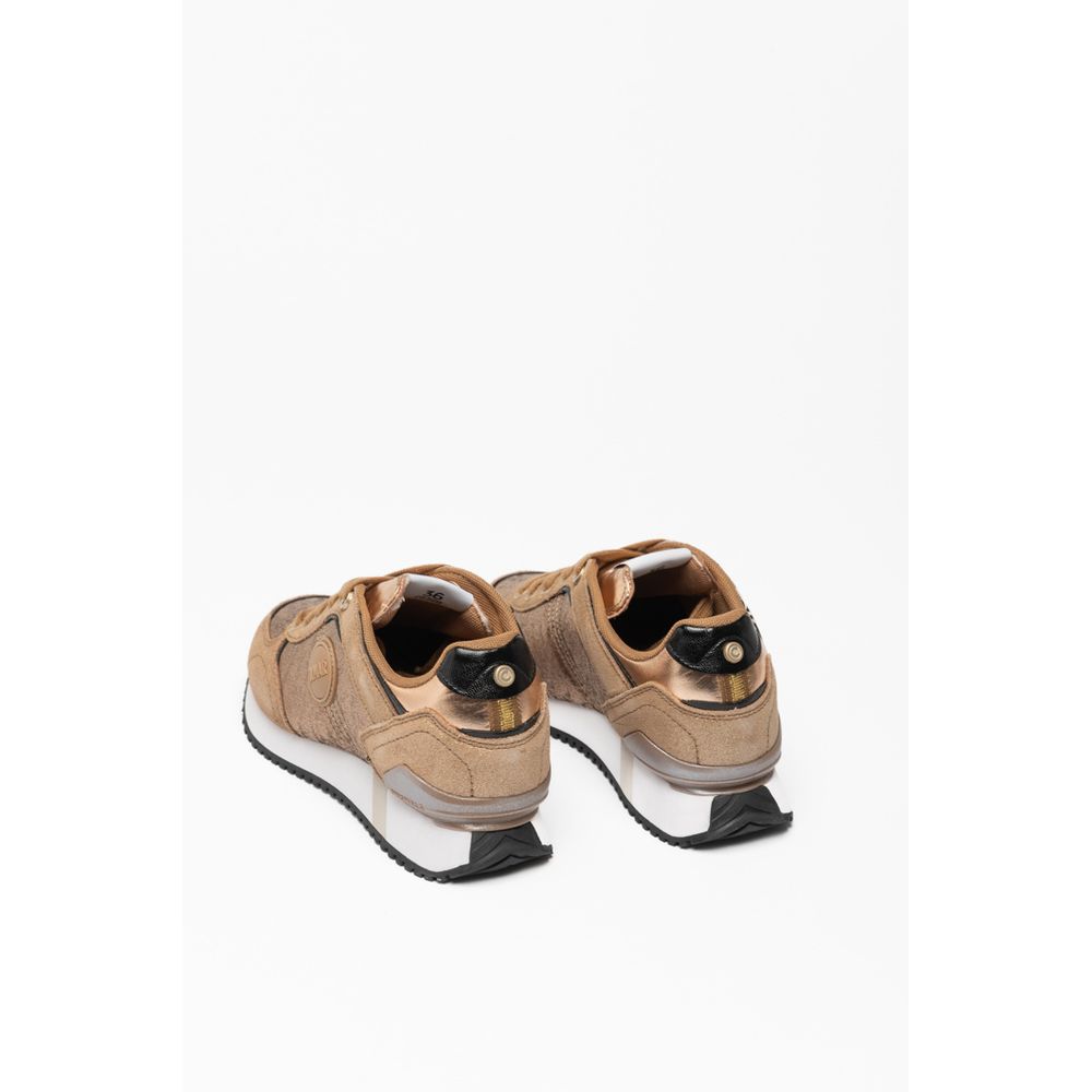 Colmar Bronze Leather Low Top Sneakers