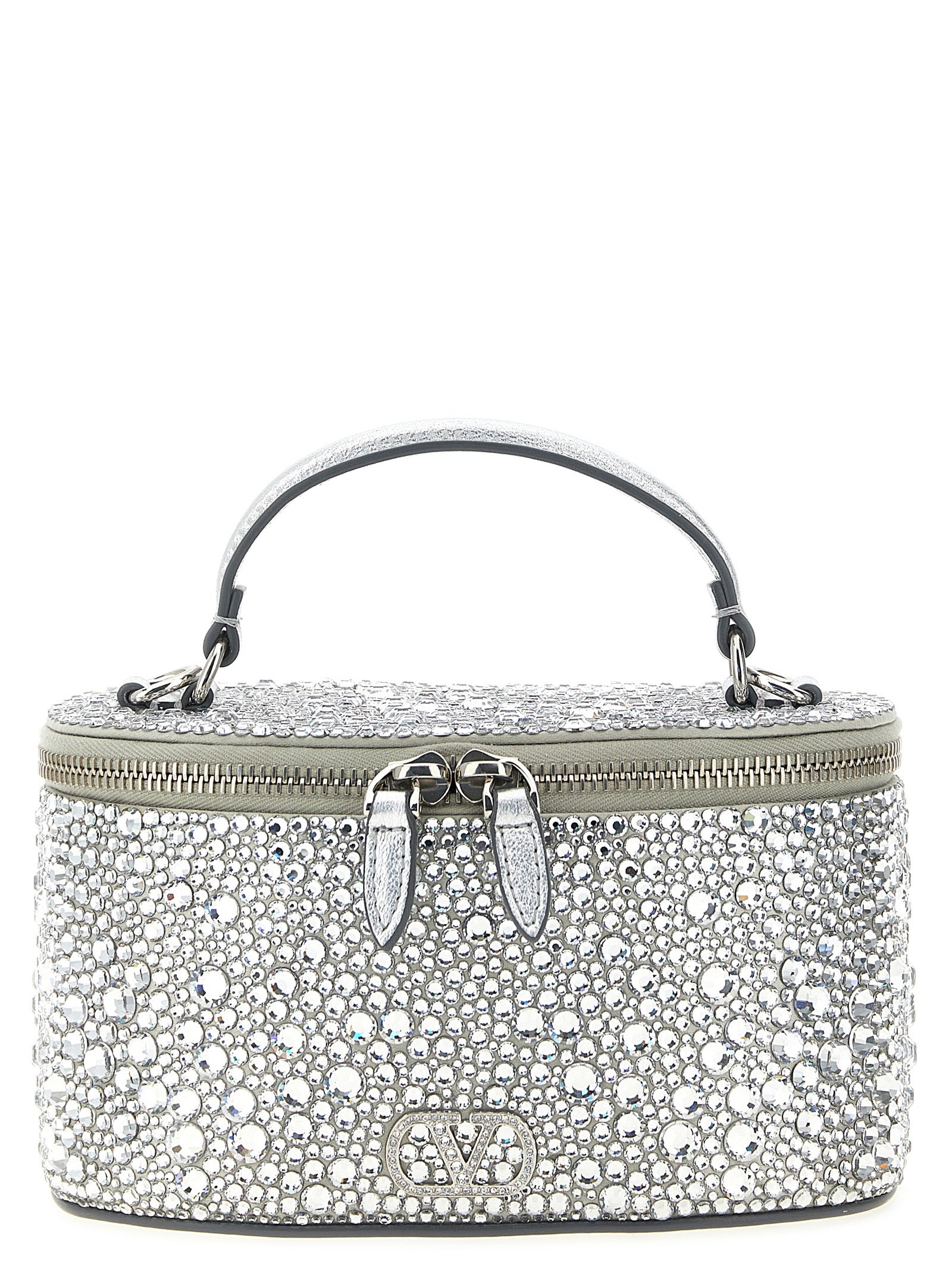 Valentino Garavani Silver Viscose Handbag