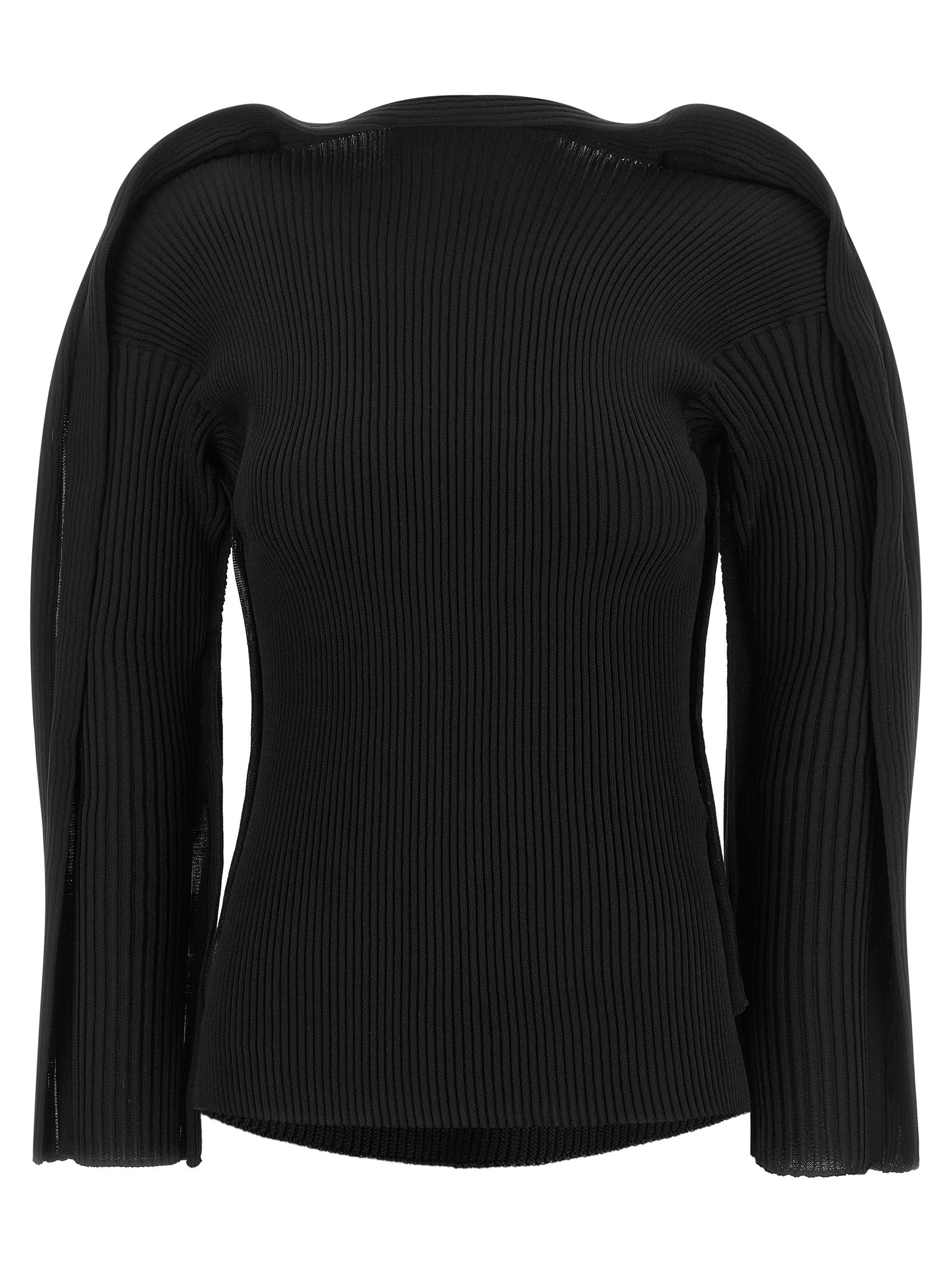 Issey Miyake Black Polyester Cardigan