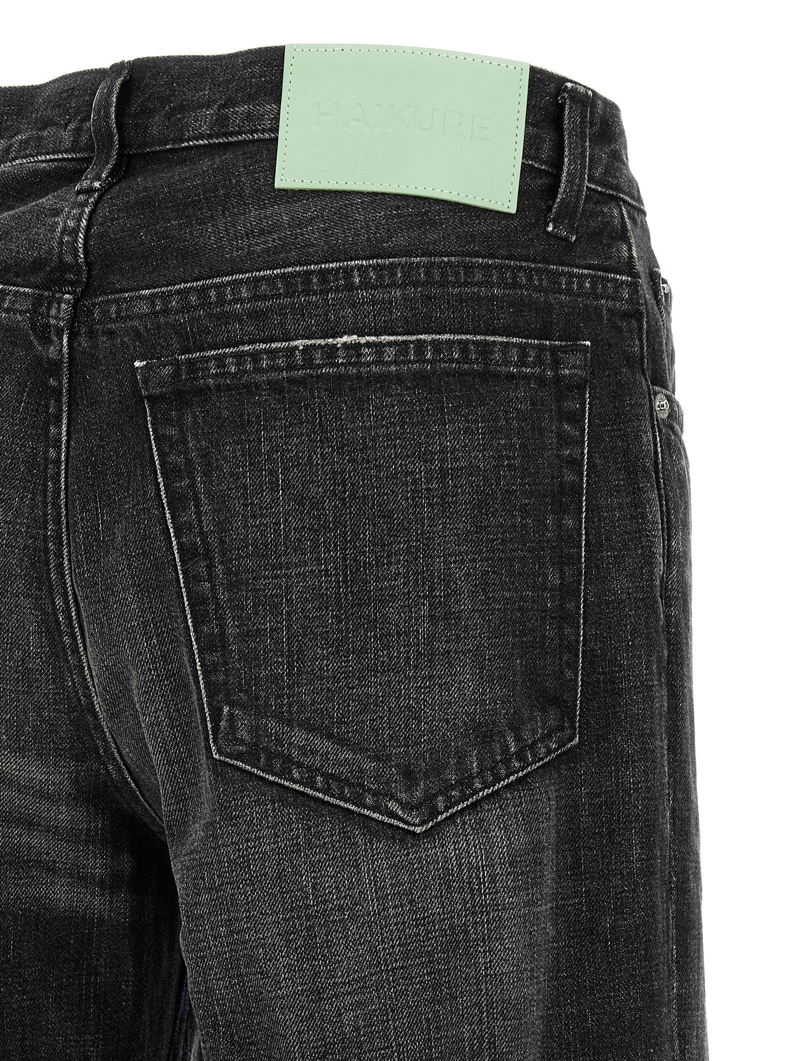 Haikure Gray Cotton Flared Jeans