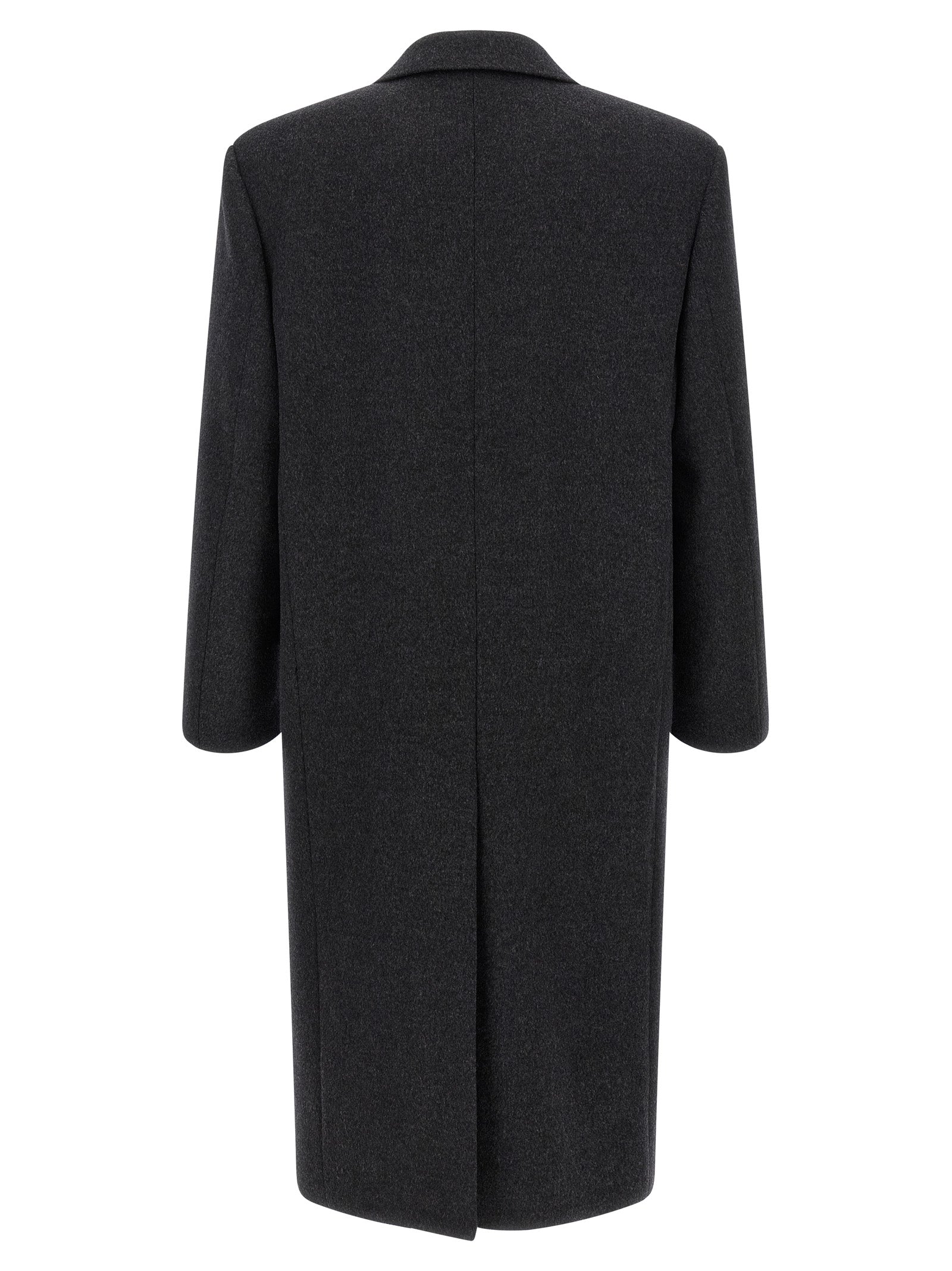 Saint Laurent Gray Wool Coat