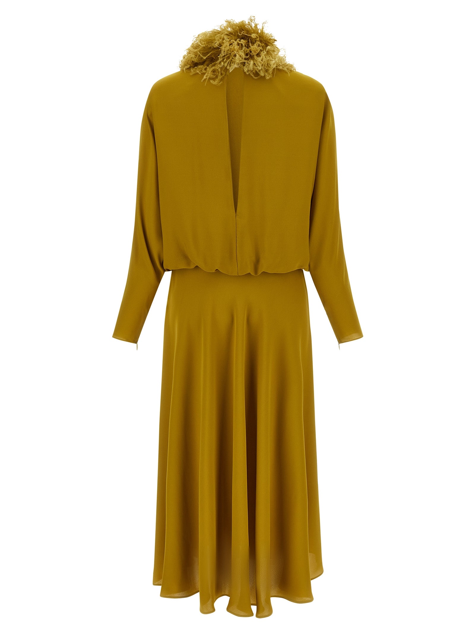 Valentino Garavani Bicolor Silk Midi Dress