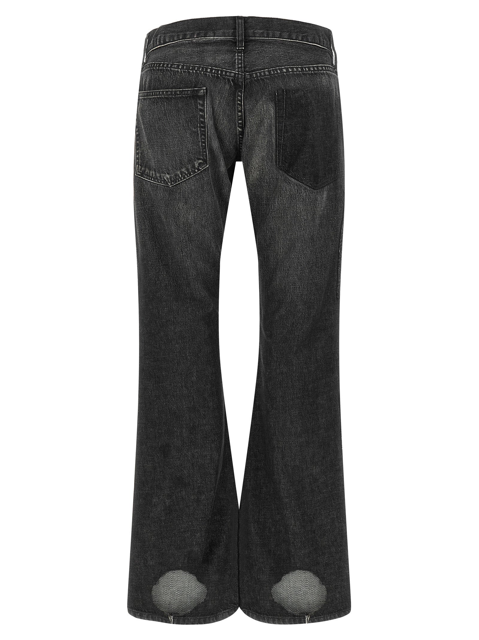 Junya Watanabe Black Cotton Flared Jeans