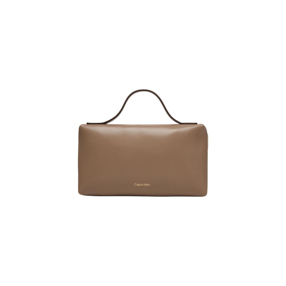 Calvin Klein Beige Polyethylene Clutch Bag