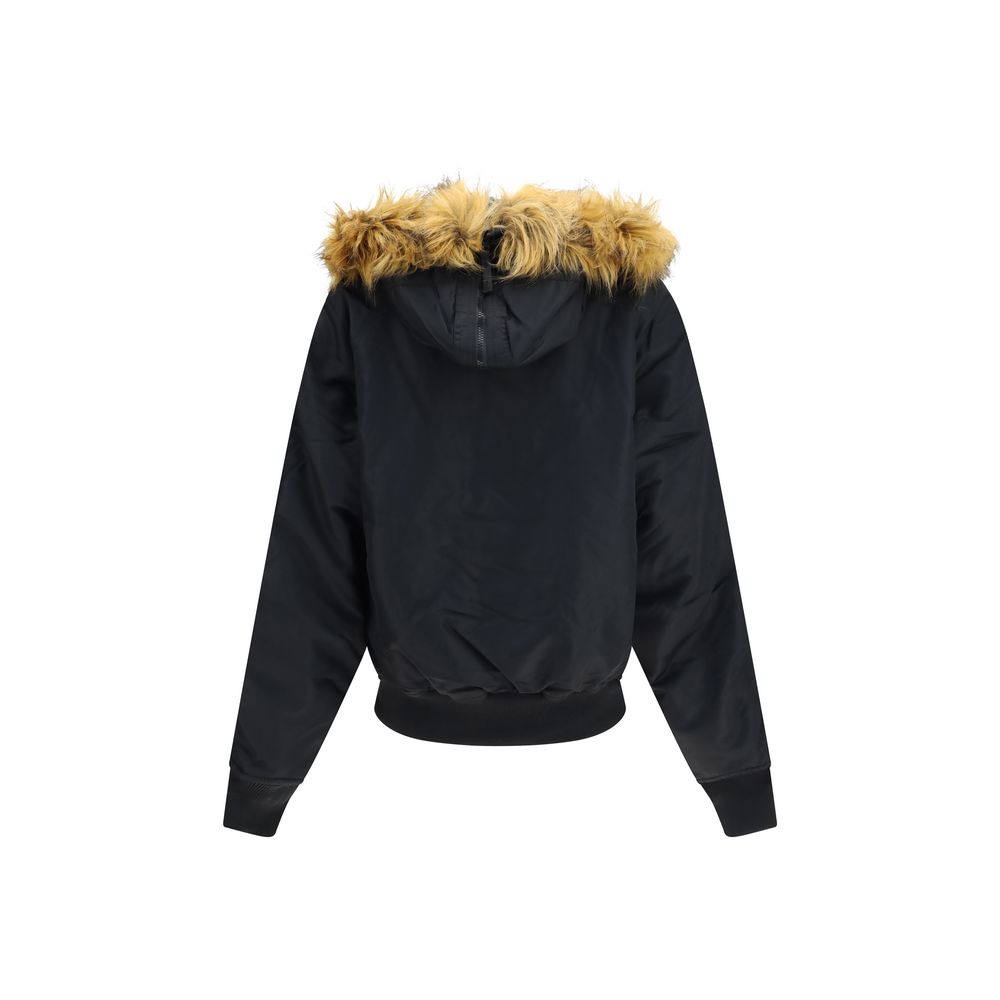 ALPHA INDUSTRIES Black Nylon Bomber