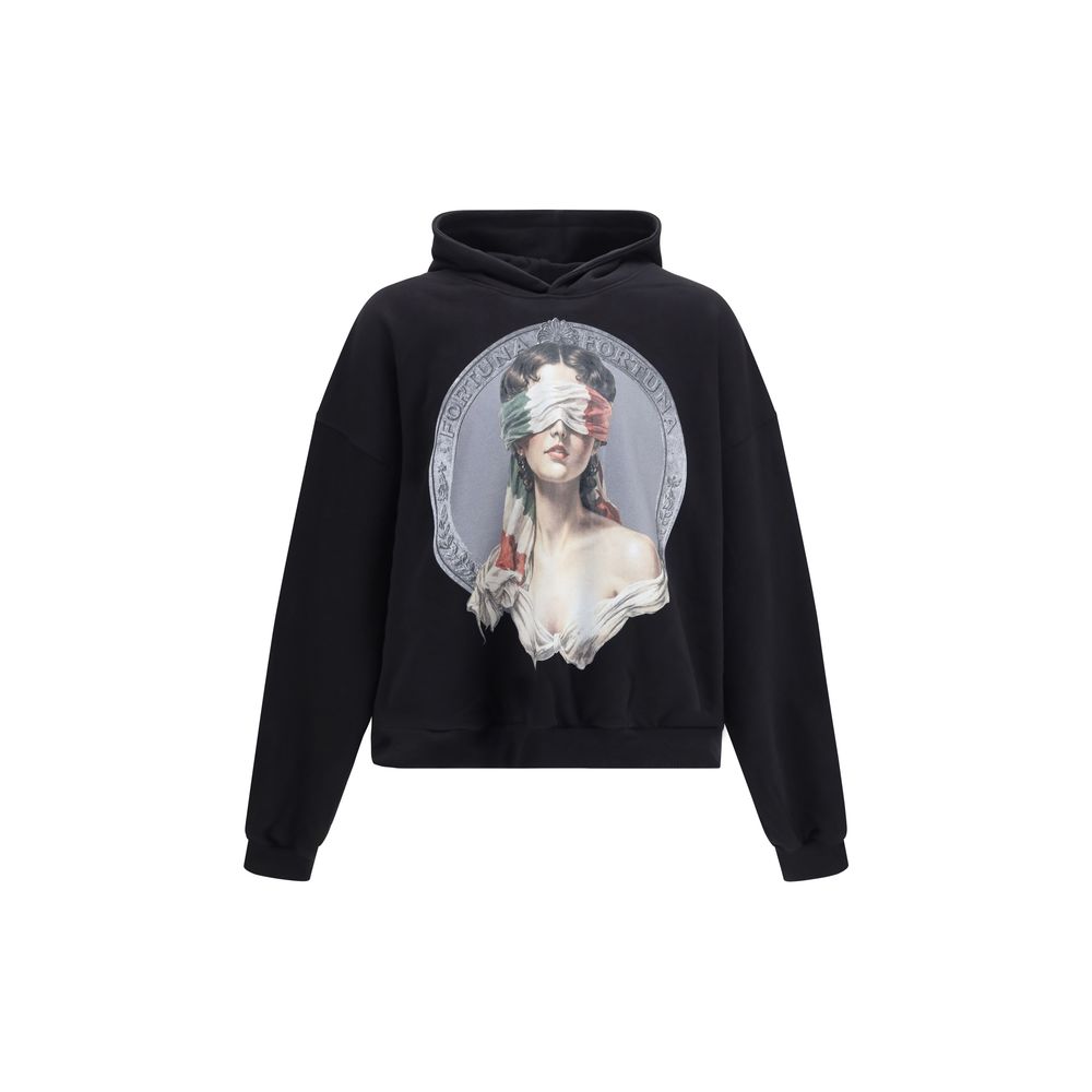 PDF Channel Black Cotton Sweatshirt