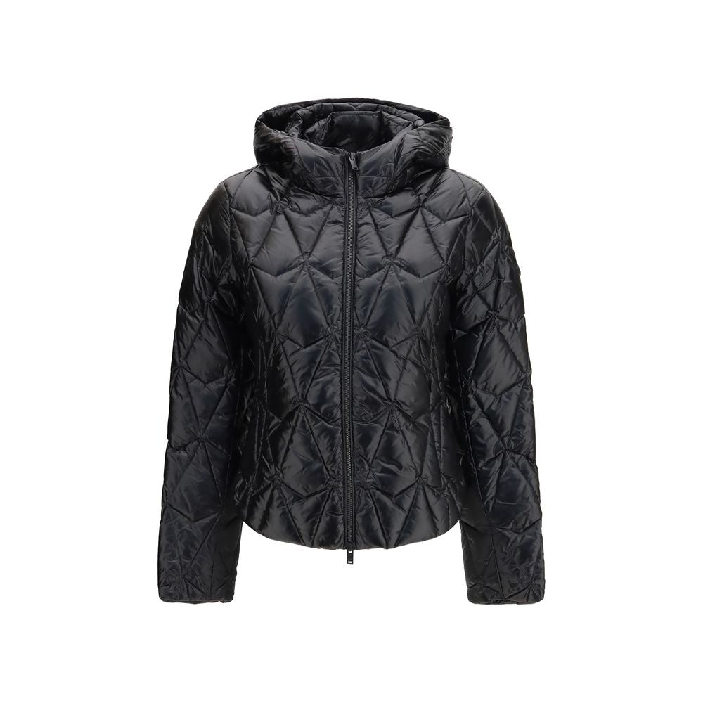 Moose Knuckles Black Goose Down Full-Length Jacket