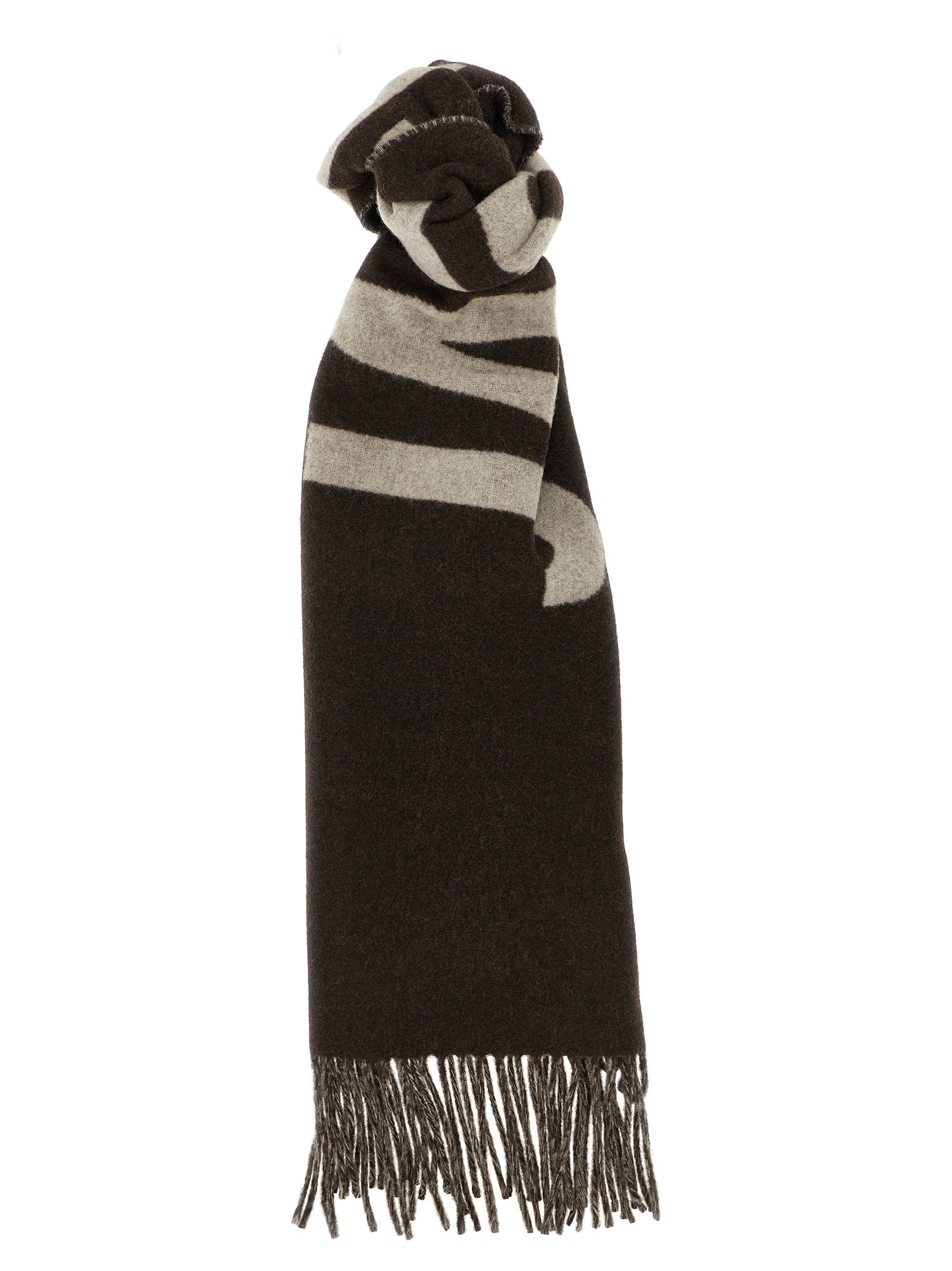 Jacquemus Brown Wool Foulard
