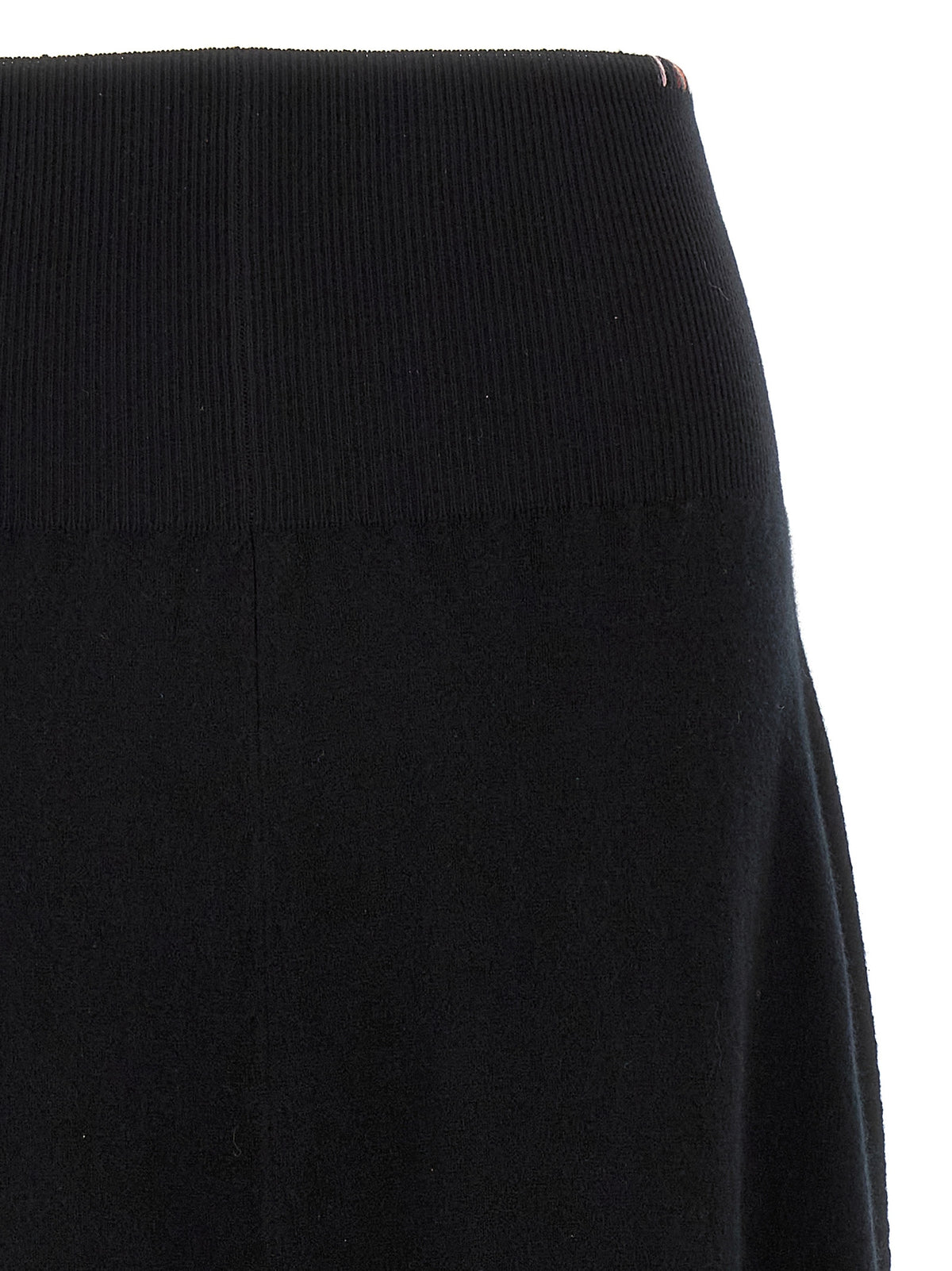 Extreme Cashmere Black Cashmere Midi Skirt