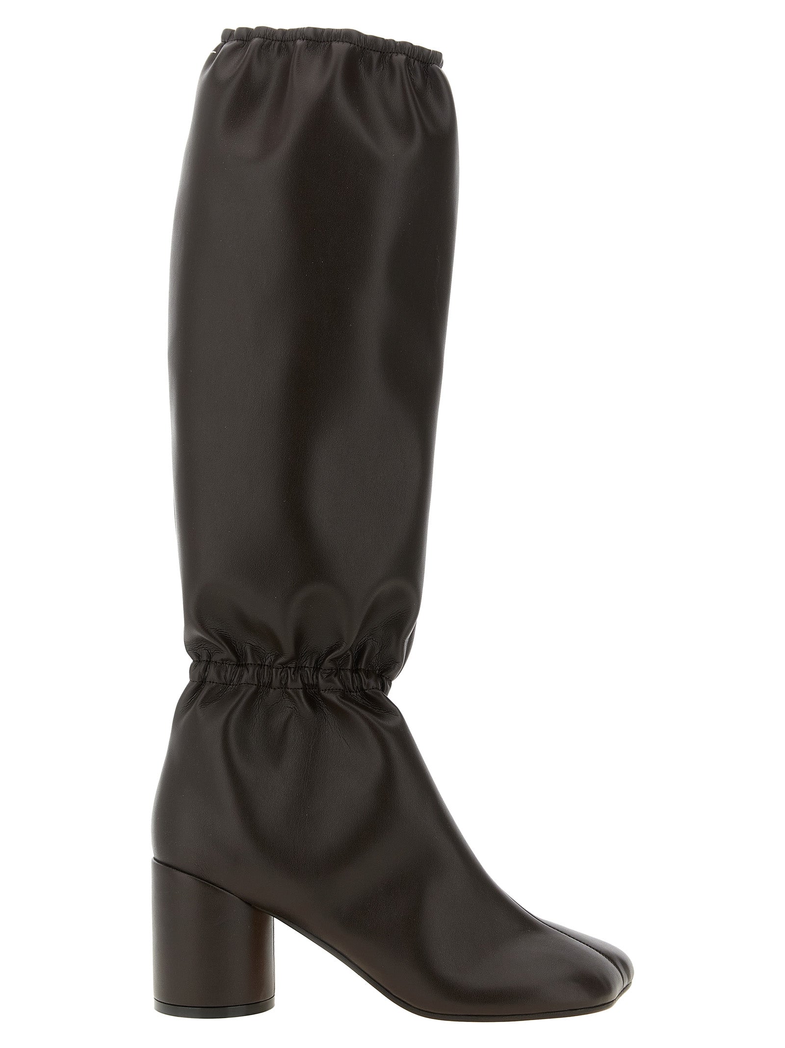 MM6 Maison Margiela Brown Polyethylene Over The Knee