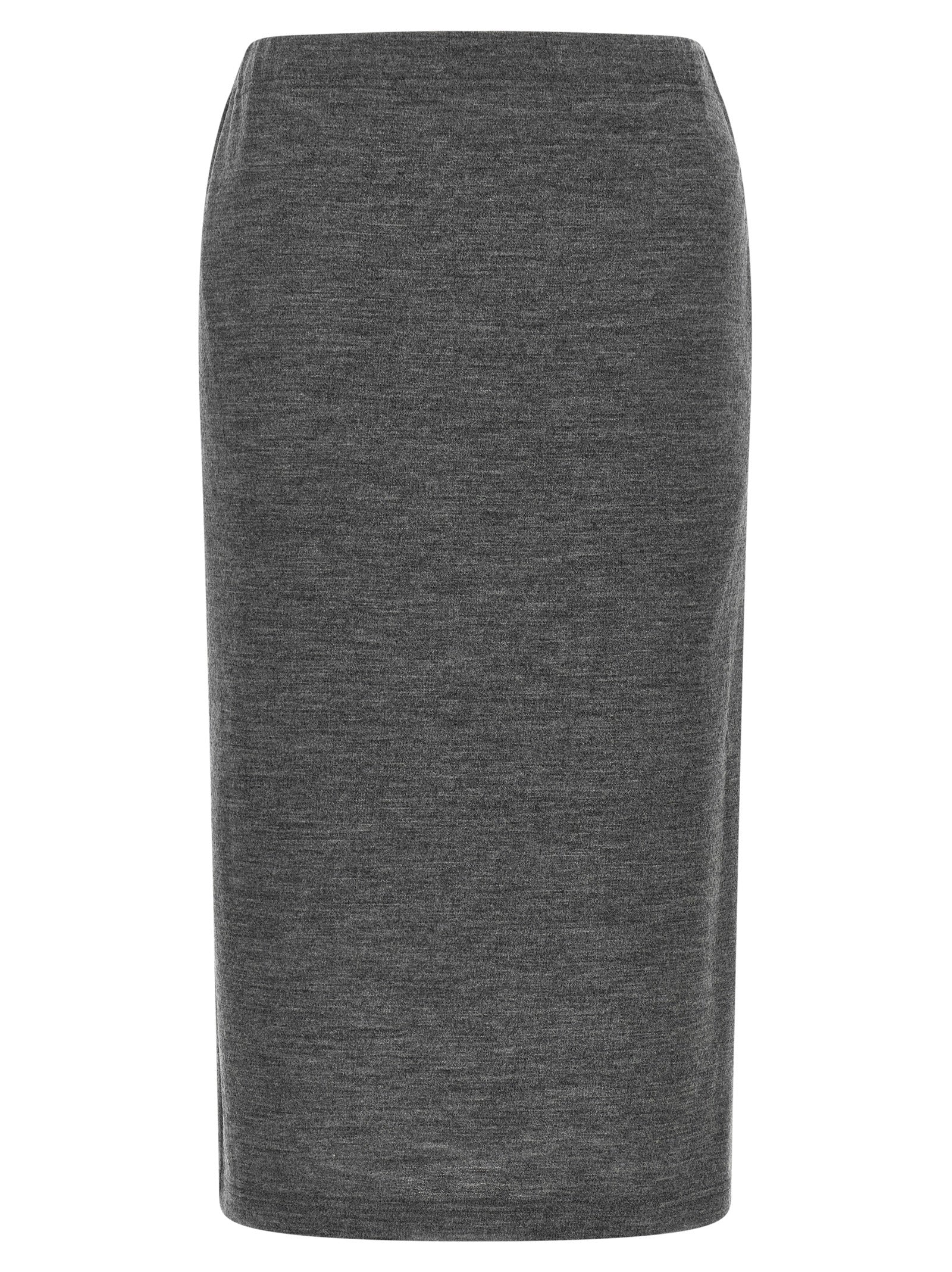Junya Watanabe Gray Wool Midi Skirt