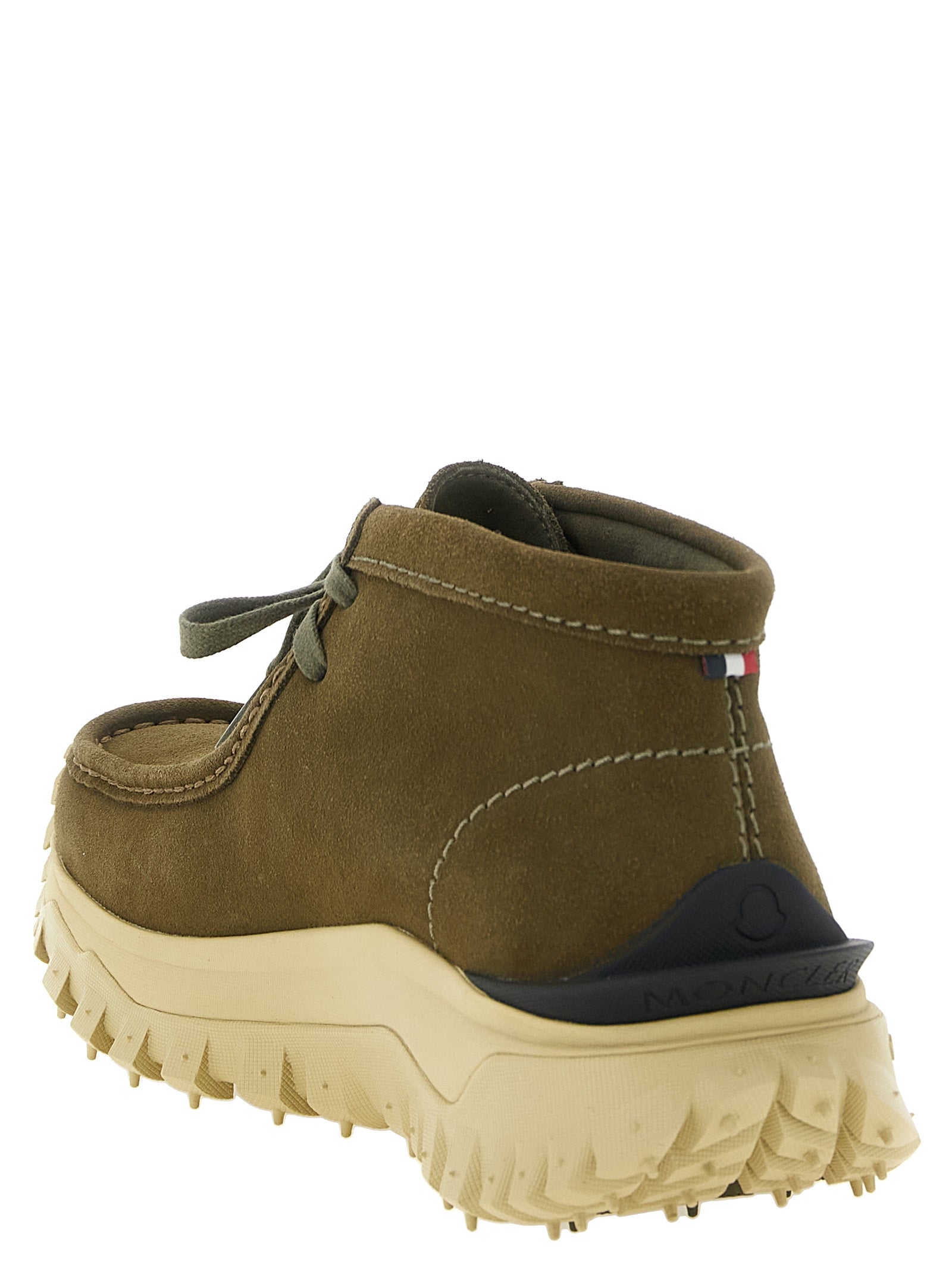 Moncler Bicolor Leather Ankle Boots