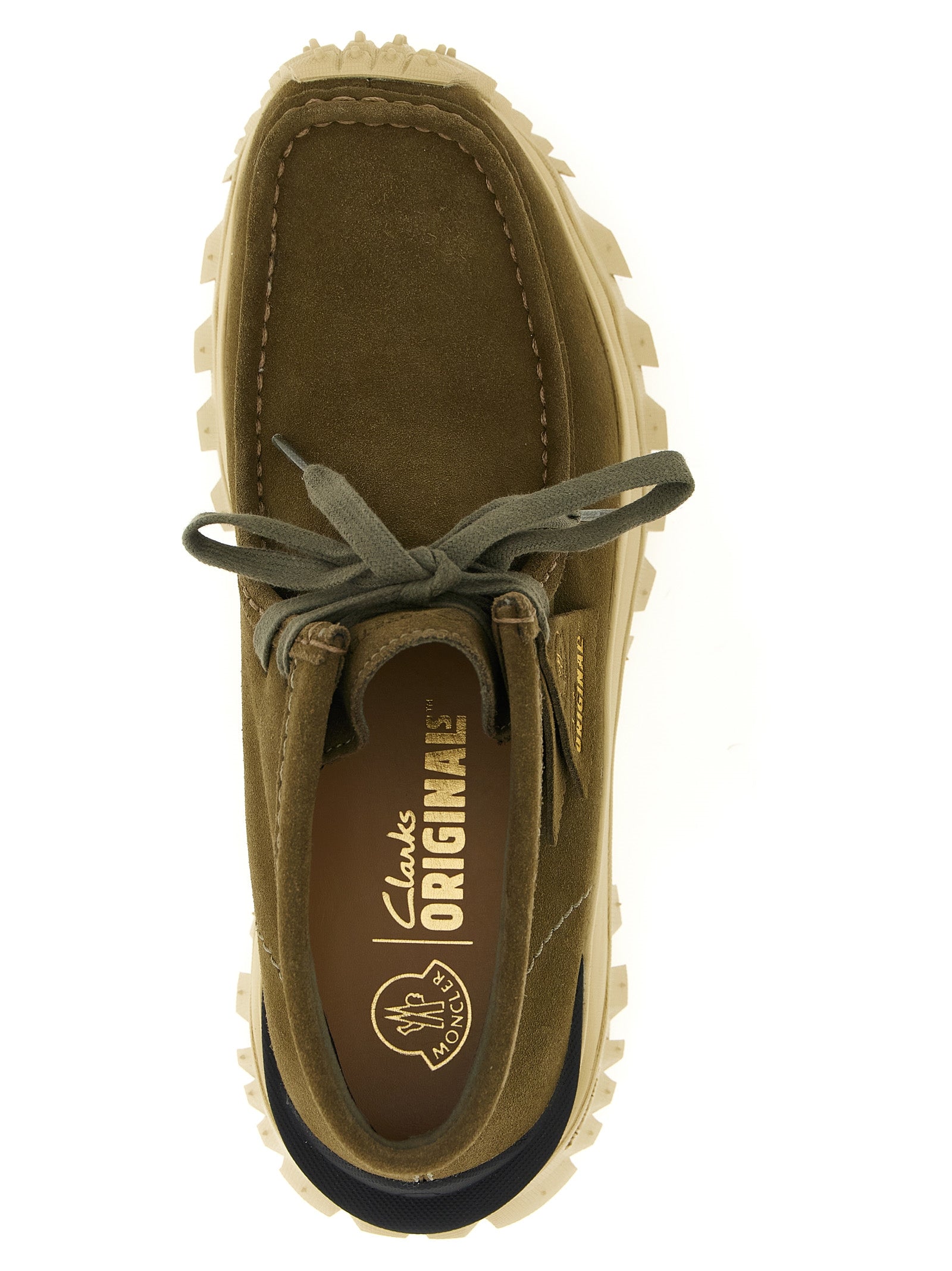 Moncler Bicolor Leather Ankle Boots