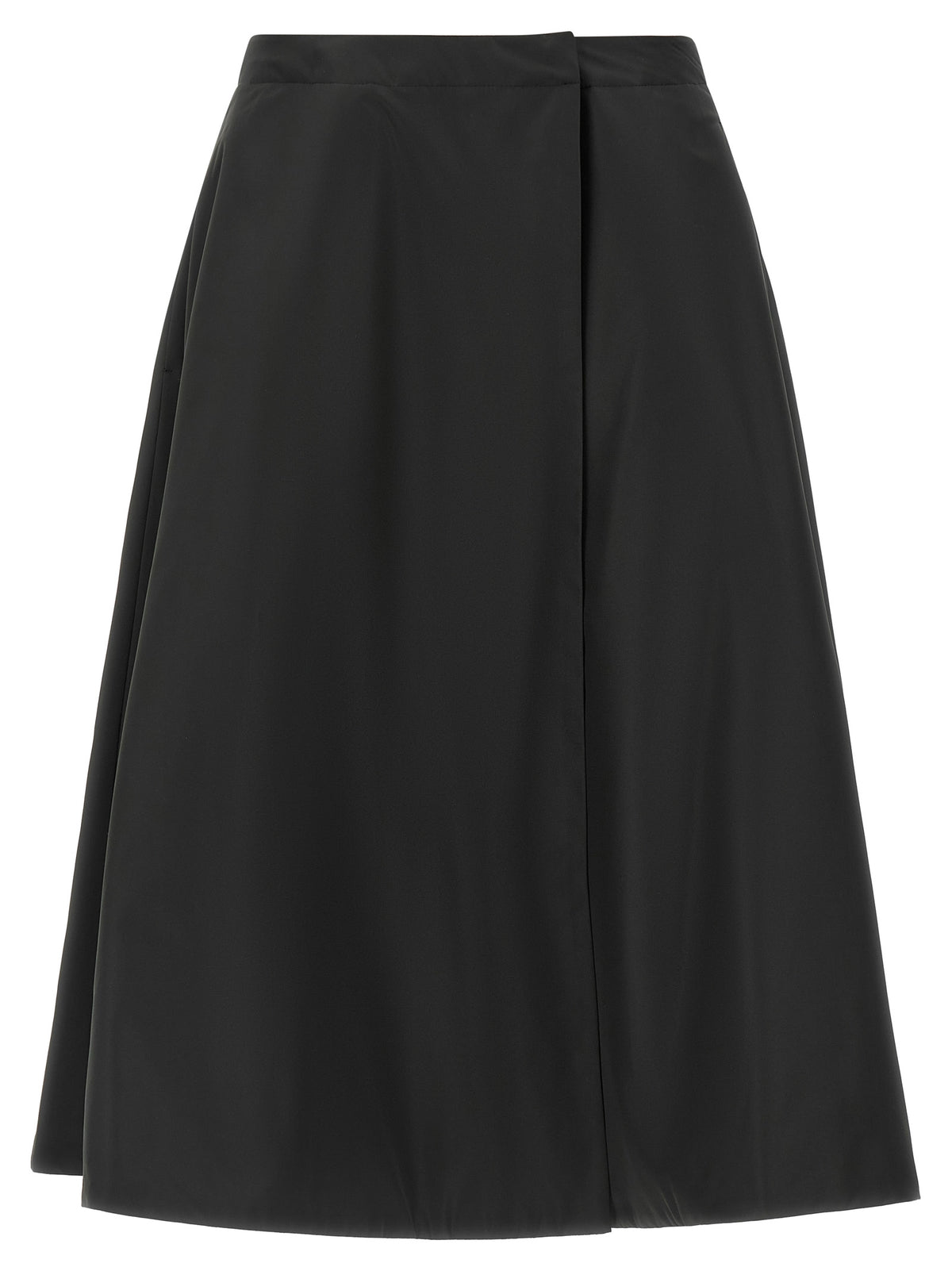 Moncler Black Polyester Midi Skirt