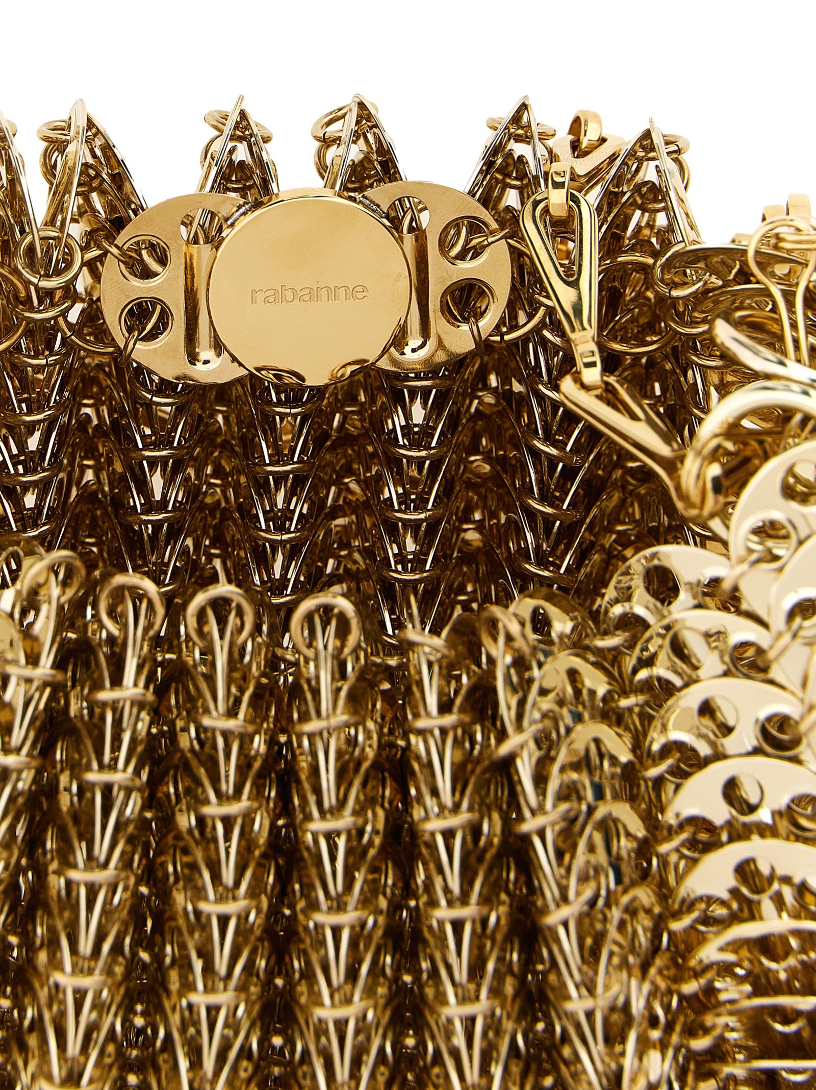 Paco Rabanne Gold Stainless Steel Shoulder Bag