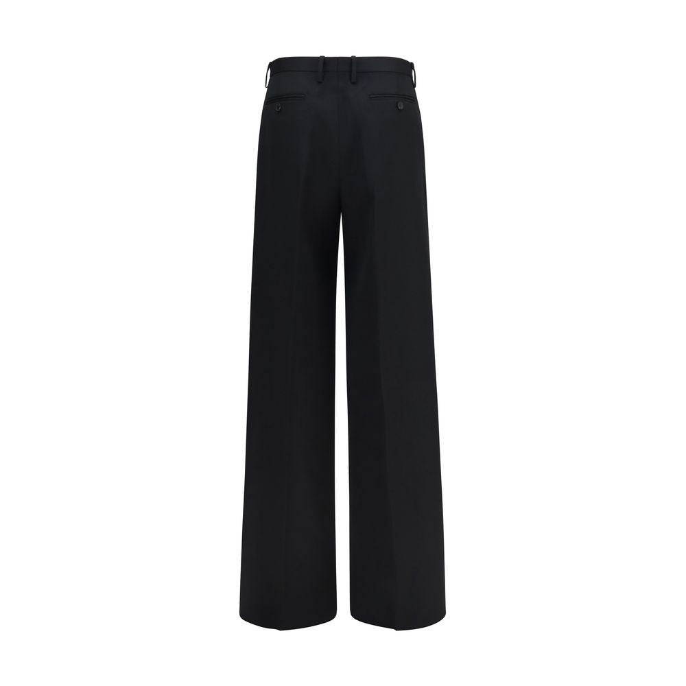 Fendi Black Cotton Casual Pants