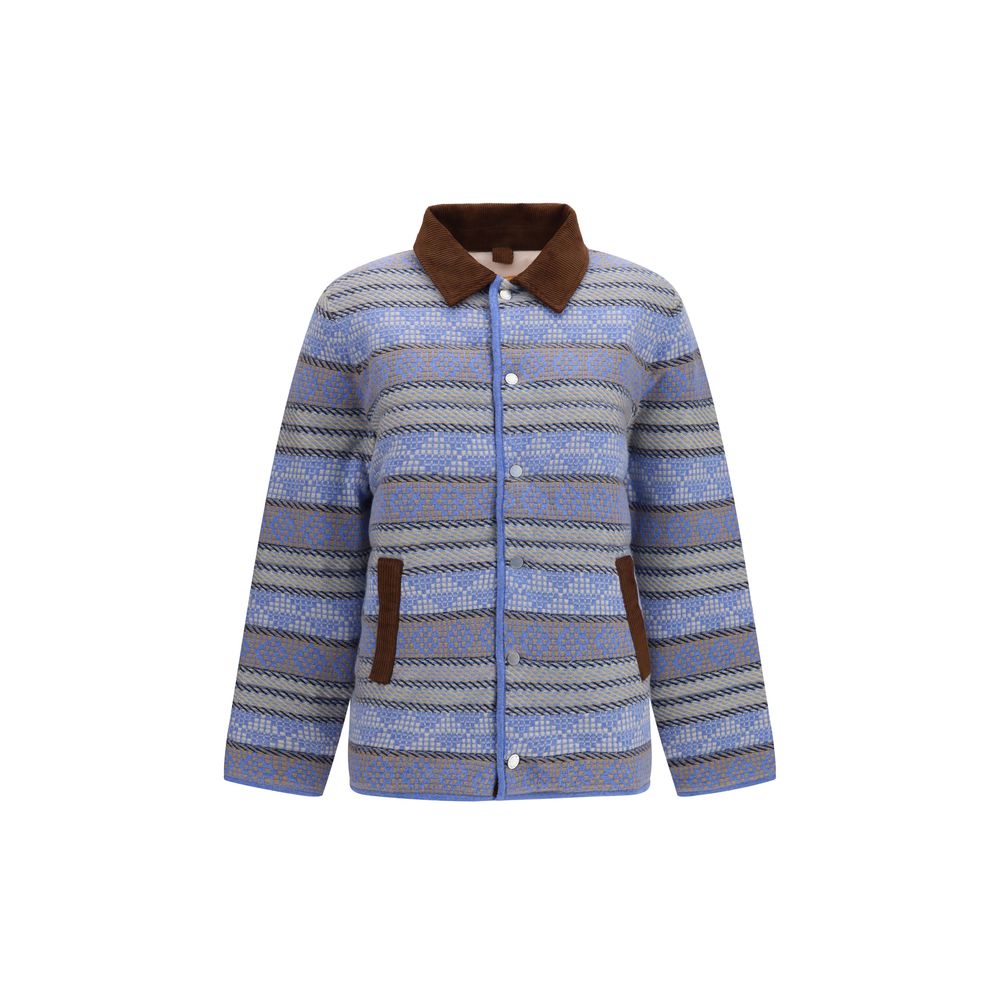 Guest in Residence Blue Wool Oves Aries Full-Length Jacket