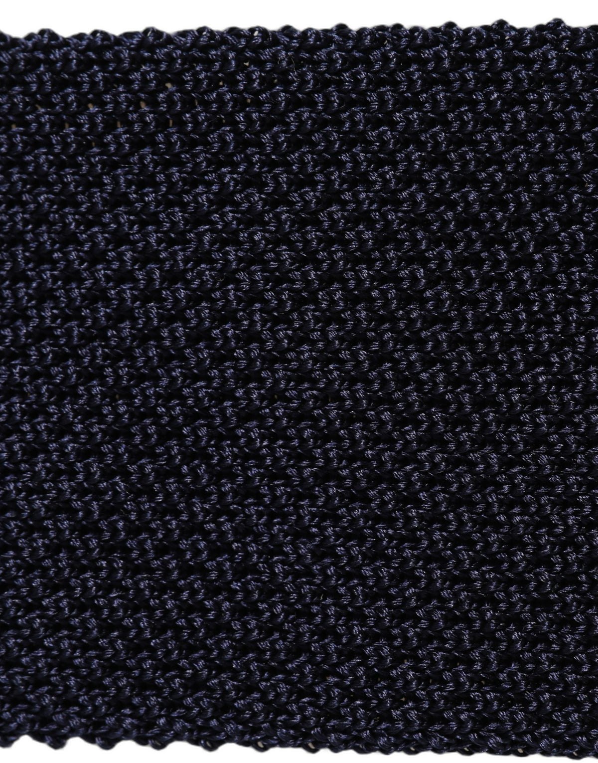 Dolce & Gabbana Dark Blue Textured Knitted Adjustable Necktie Accessory Tie