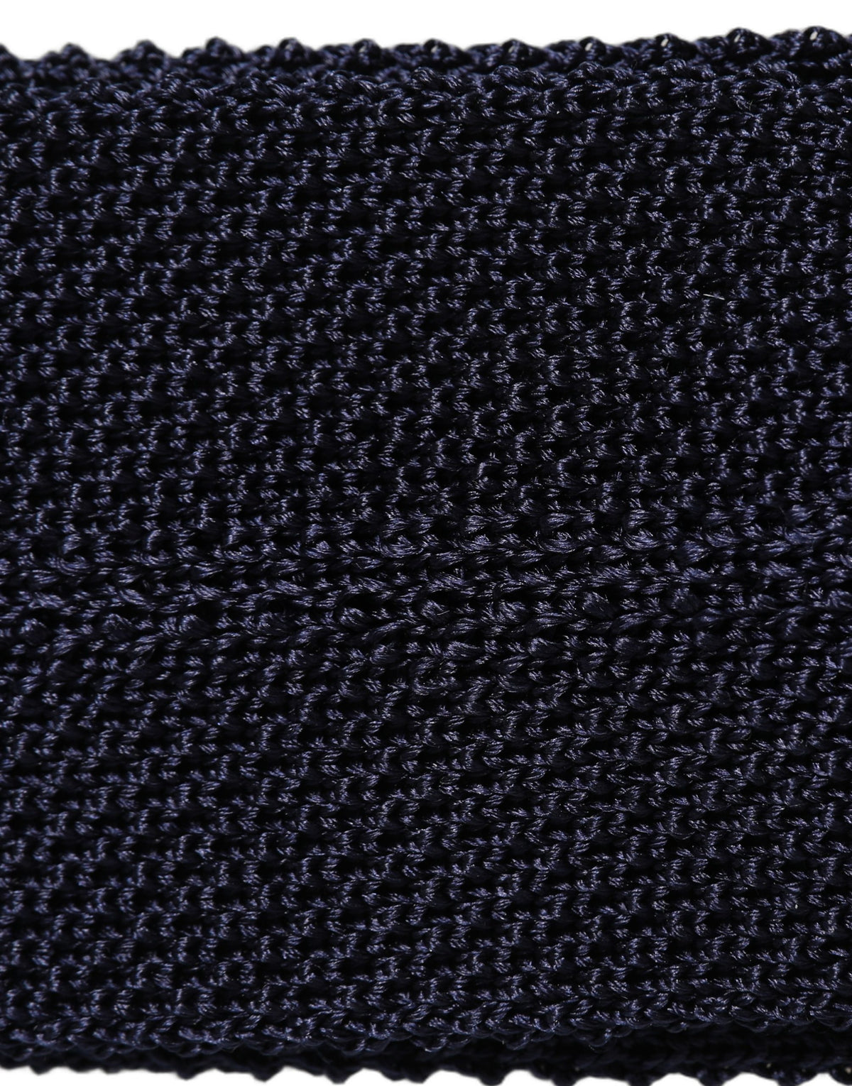 Dolce & Gabbana Dark Blue Textured Knitted Adjustable Necktie Accessory Tie