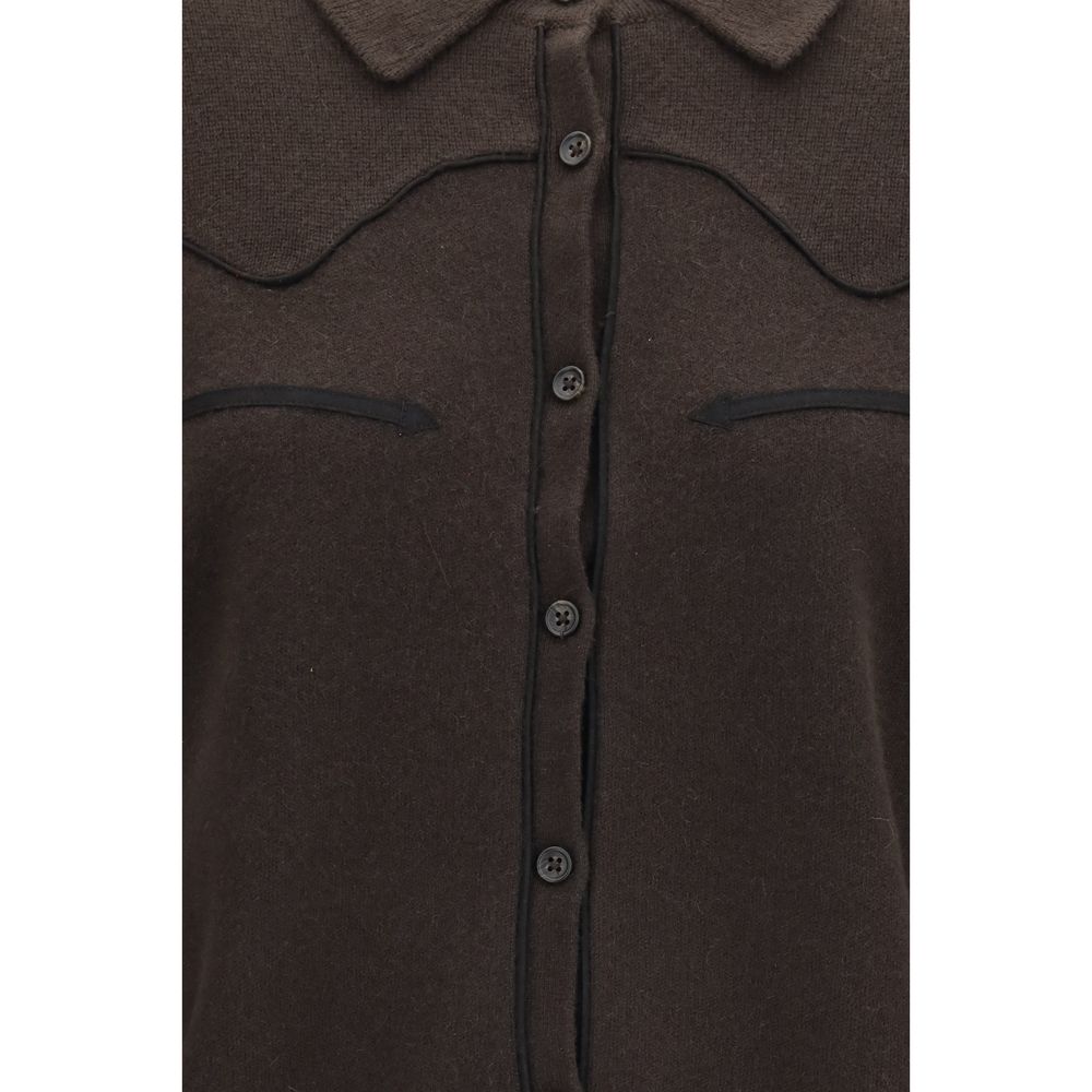 Guest in Residence Brown Denim Shirt