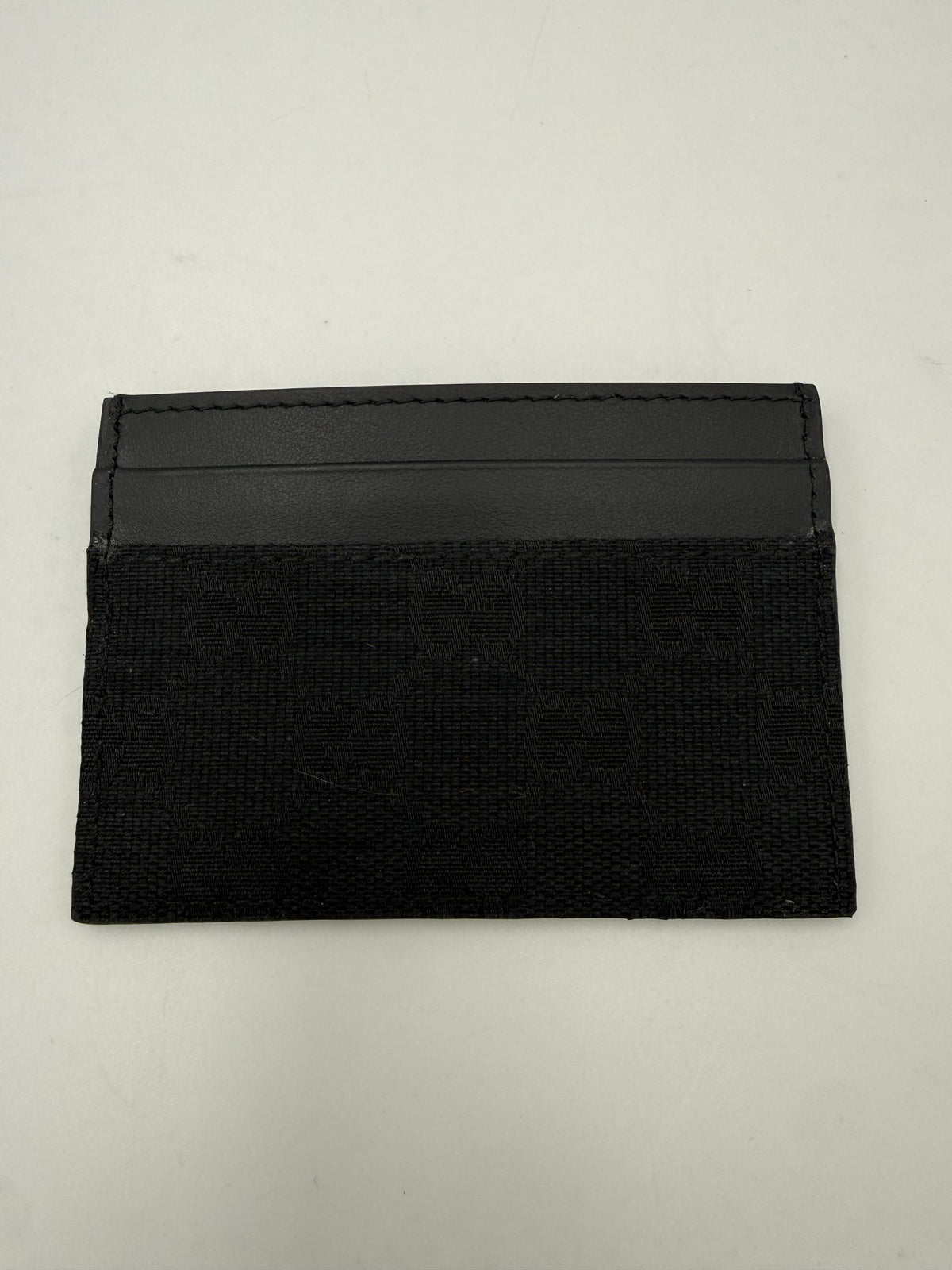 Gucci GUCCI GG Canvas Black Cardholder
