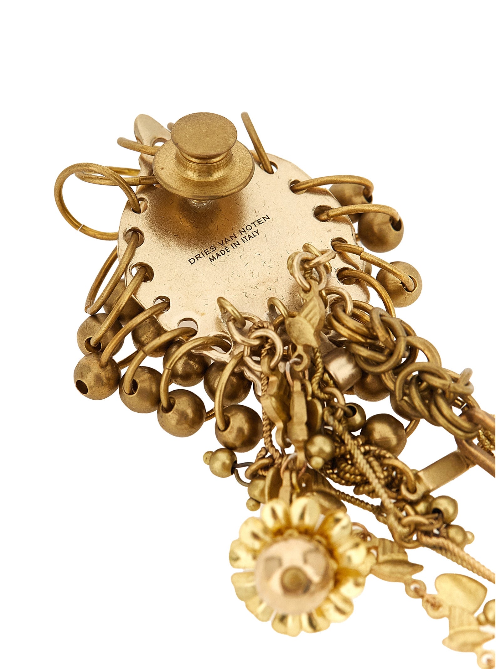 Dries Van Noten Gold Brass Broch