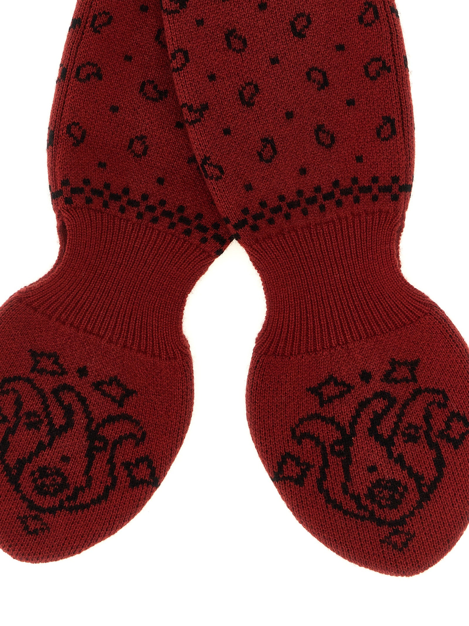 Guest in Residence Red Wool Foulard